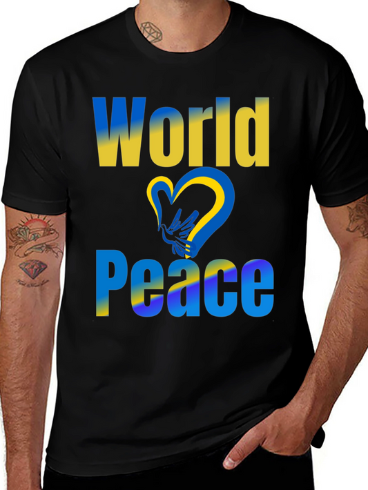 World Peace Ukraine Flag T-Shirt