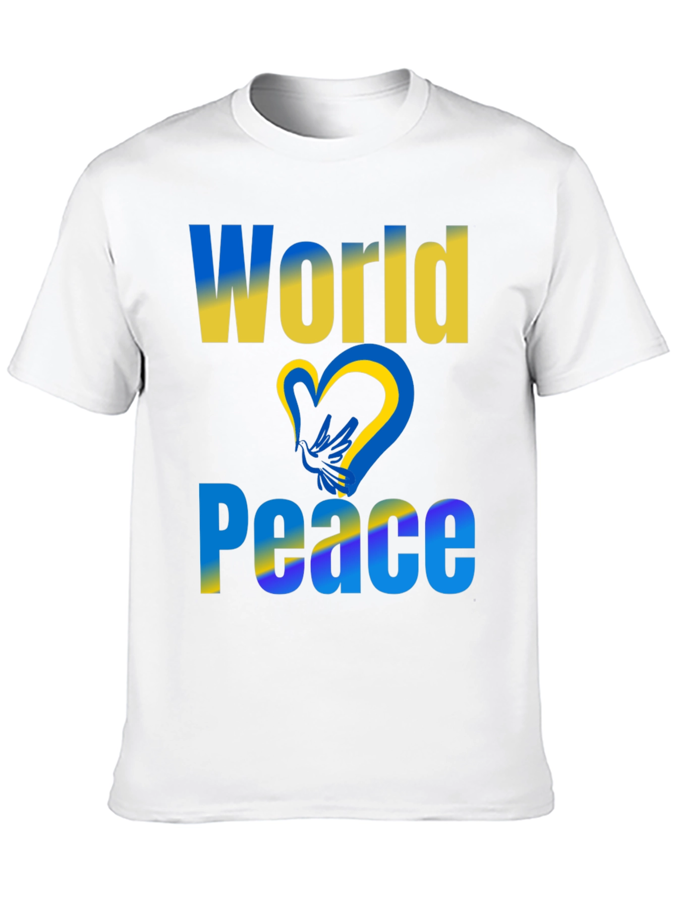 World Peace Ukraine Flag T-Shirt