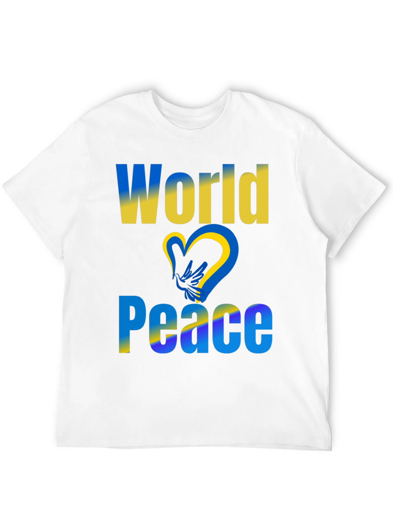 World Peace Ukraine Flag T-Shirt