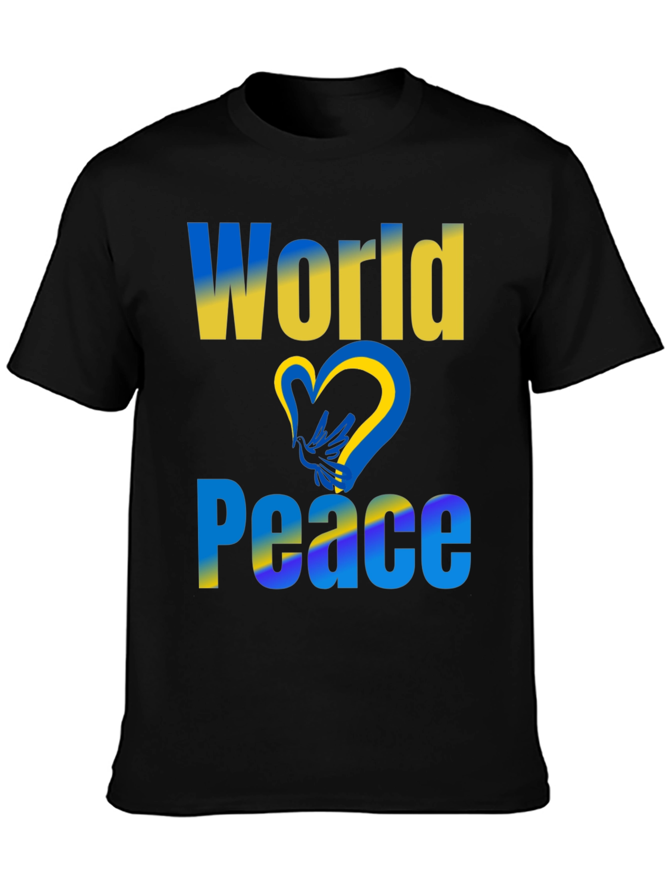 World Peace Ukraine Flag T-Shirt
