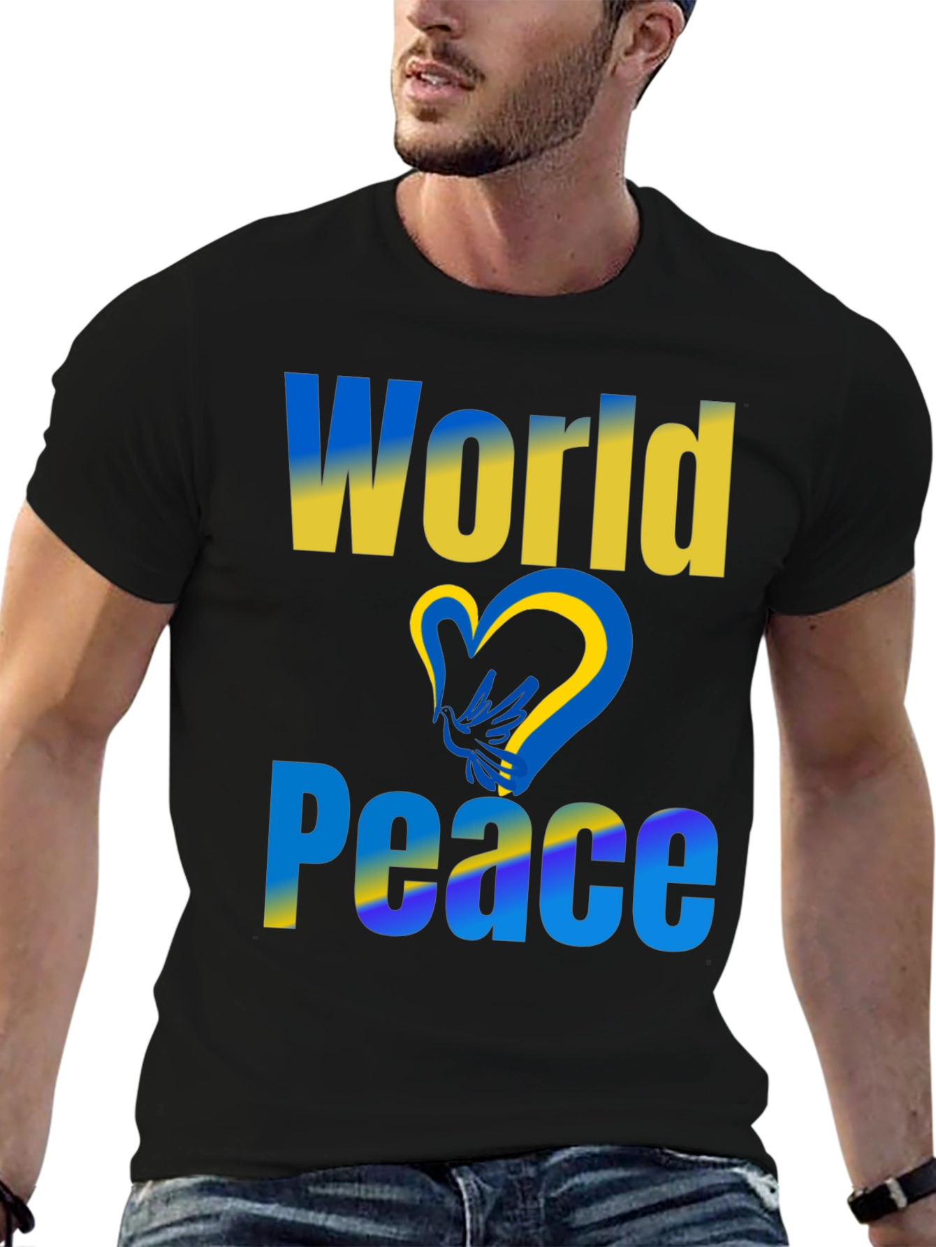World Peace Ukraine Flag T-Shirt