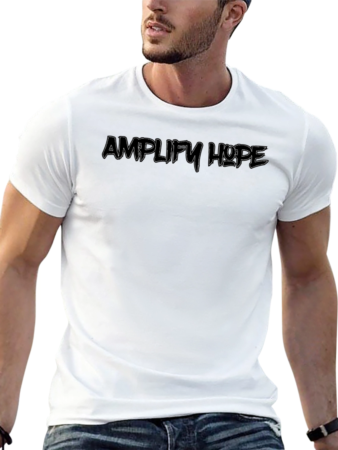 Amplify Hope Black Graphic T-Shirt