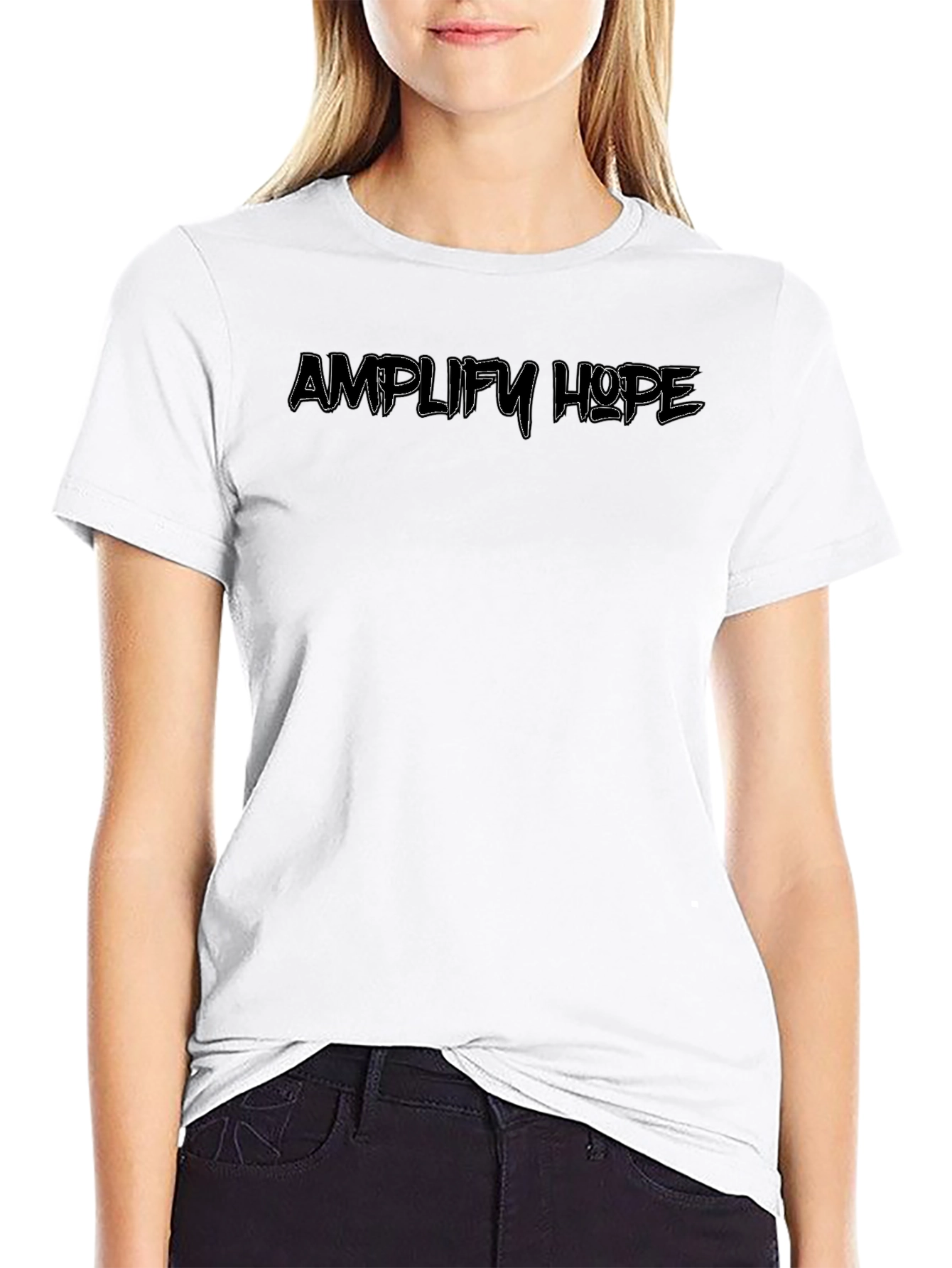 Amplify Hope Black Graphic T-Shirt