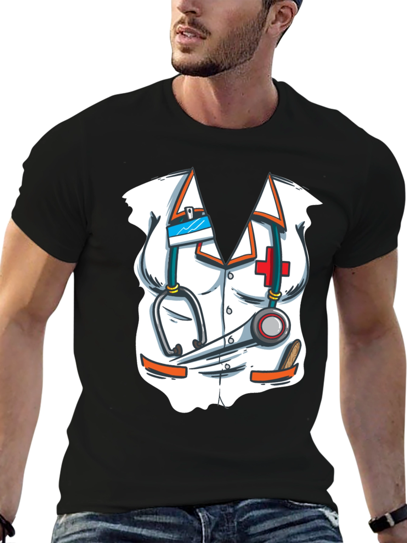 Nurse Costume T-Shirt - Novelty Graphic Tee