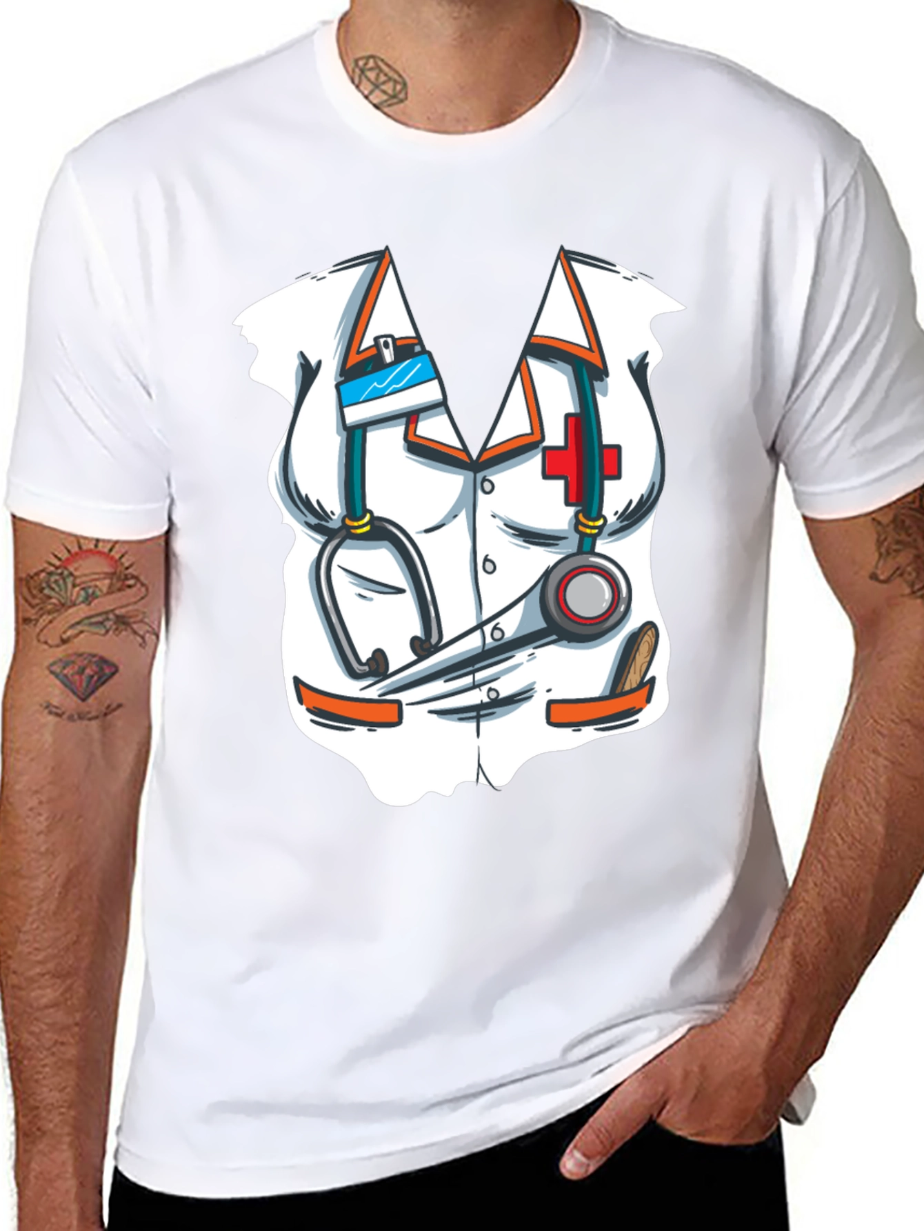 Nurse Costume T-Shirt - Novelty Graphic Tee