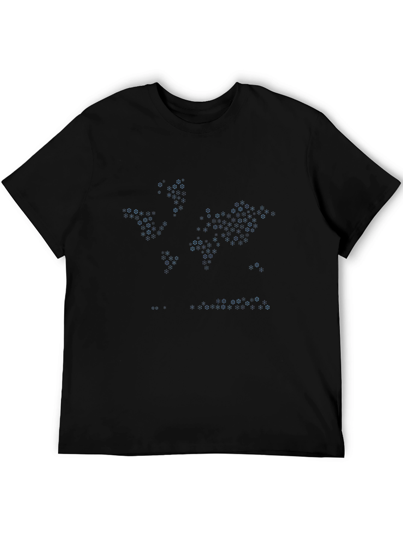 Hex World Map Black Graphic Tee