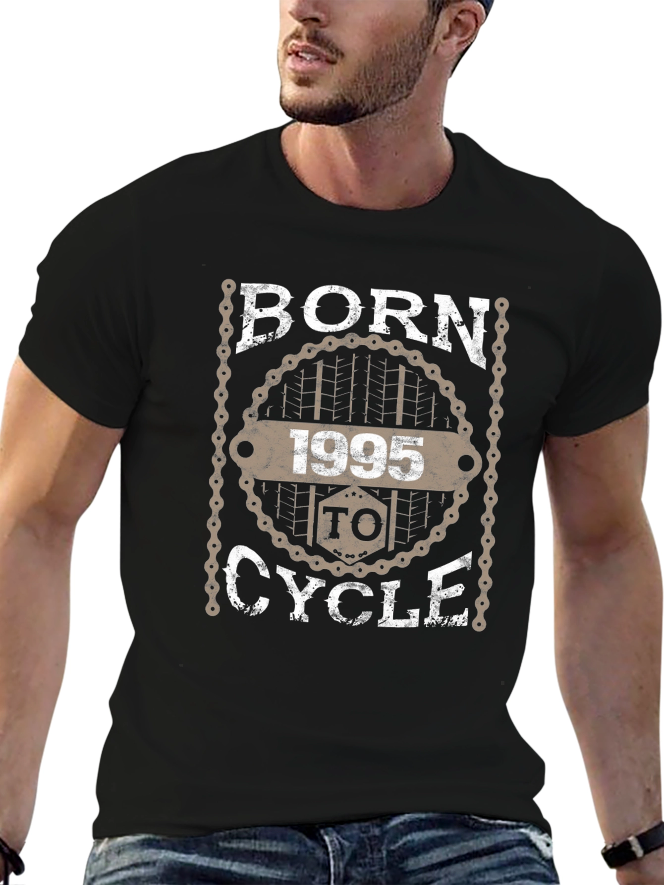 Born to Cycle 1995 Graphic Tee - Black