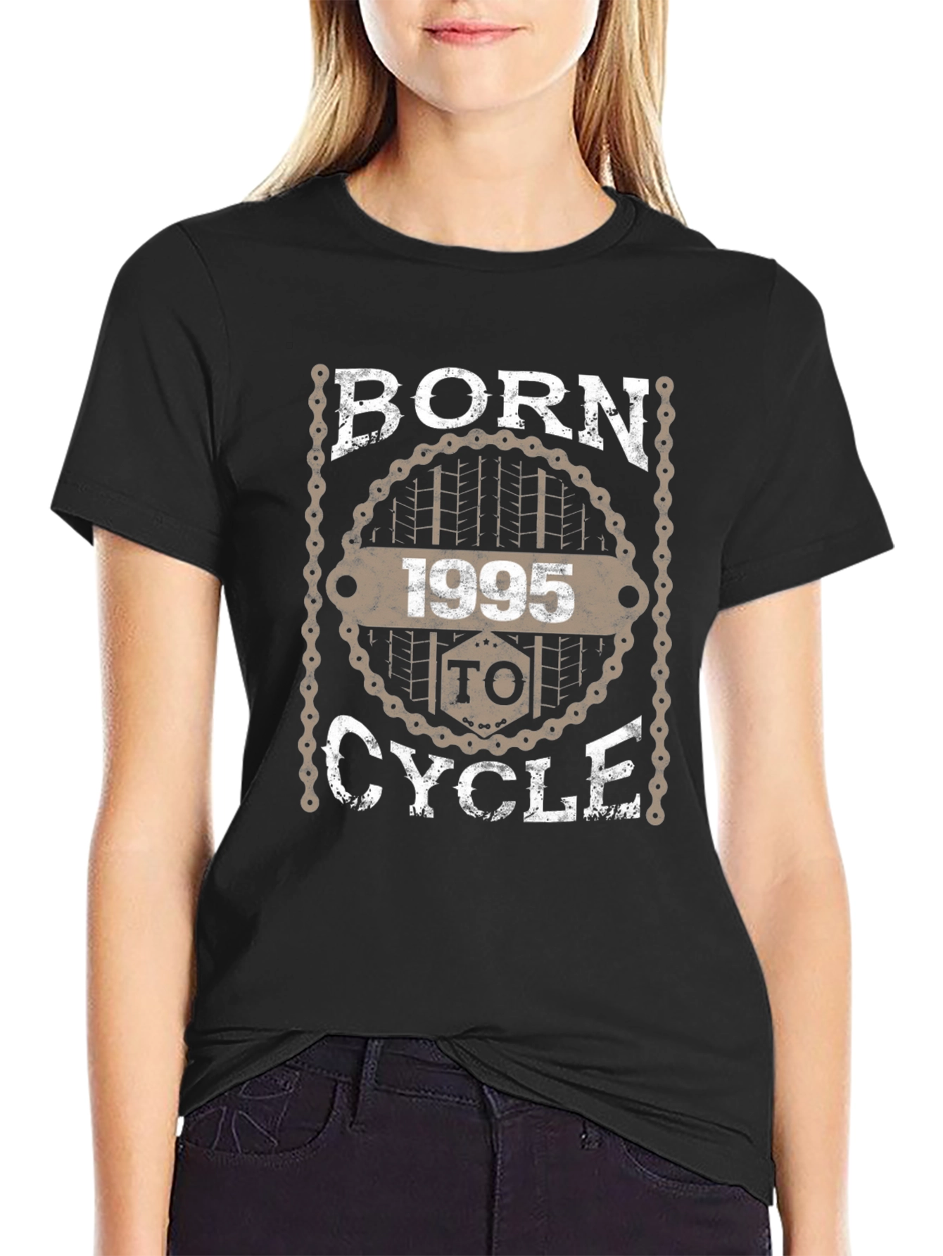 Born to Cycle 1995 Graphic Tee - Black