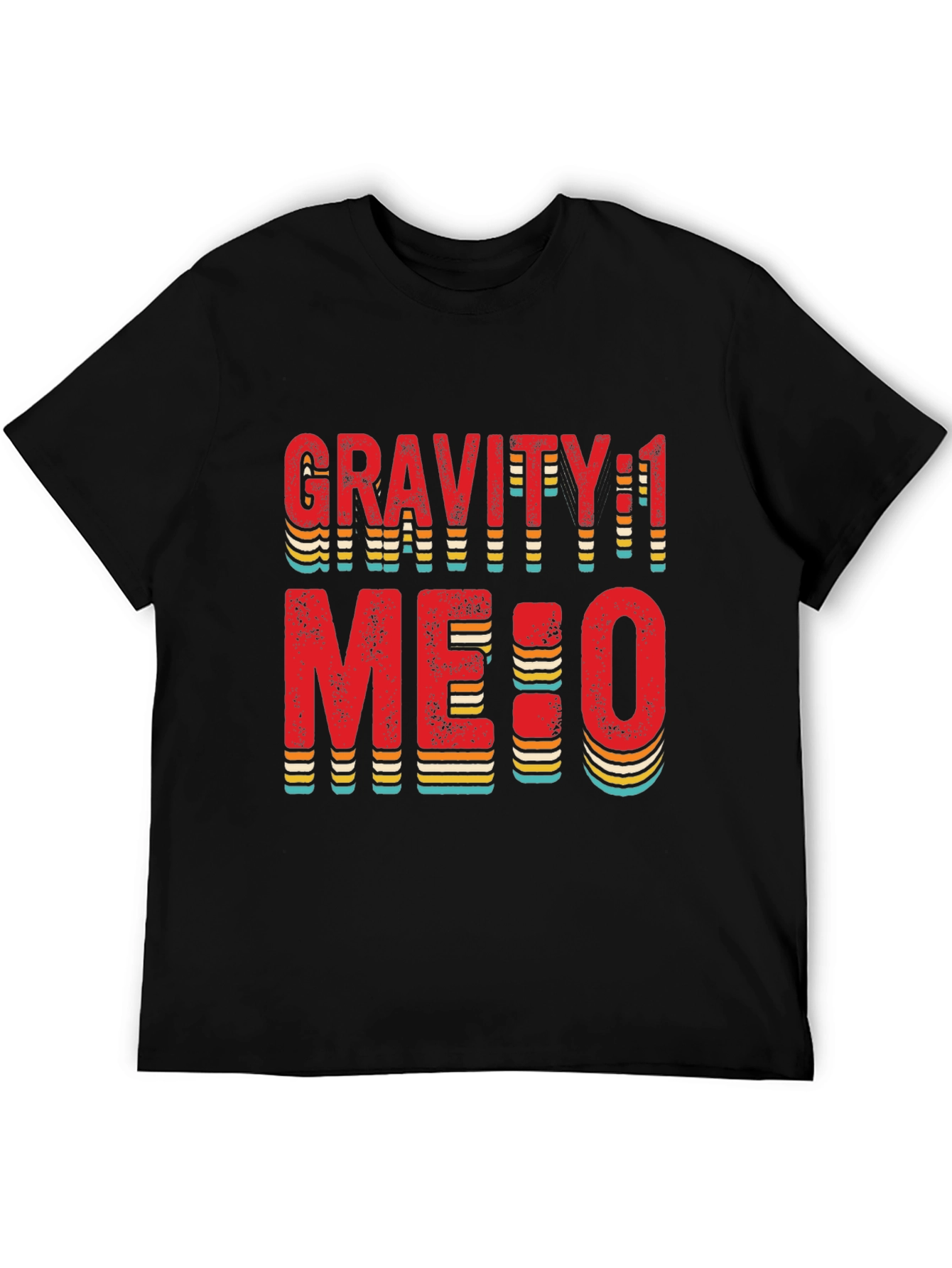 Gravity 1 Me:0 T-Shirt Black Cotton