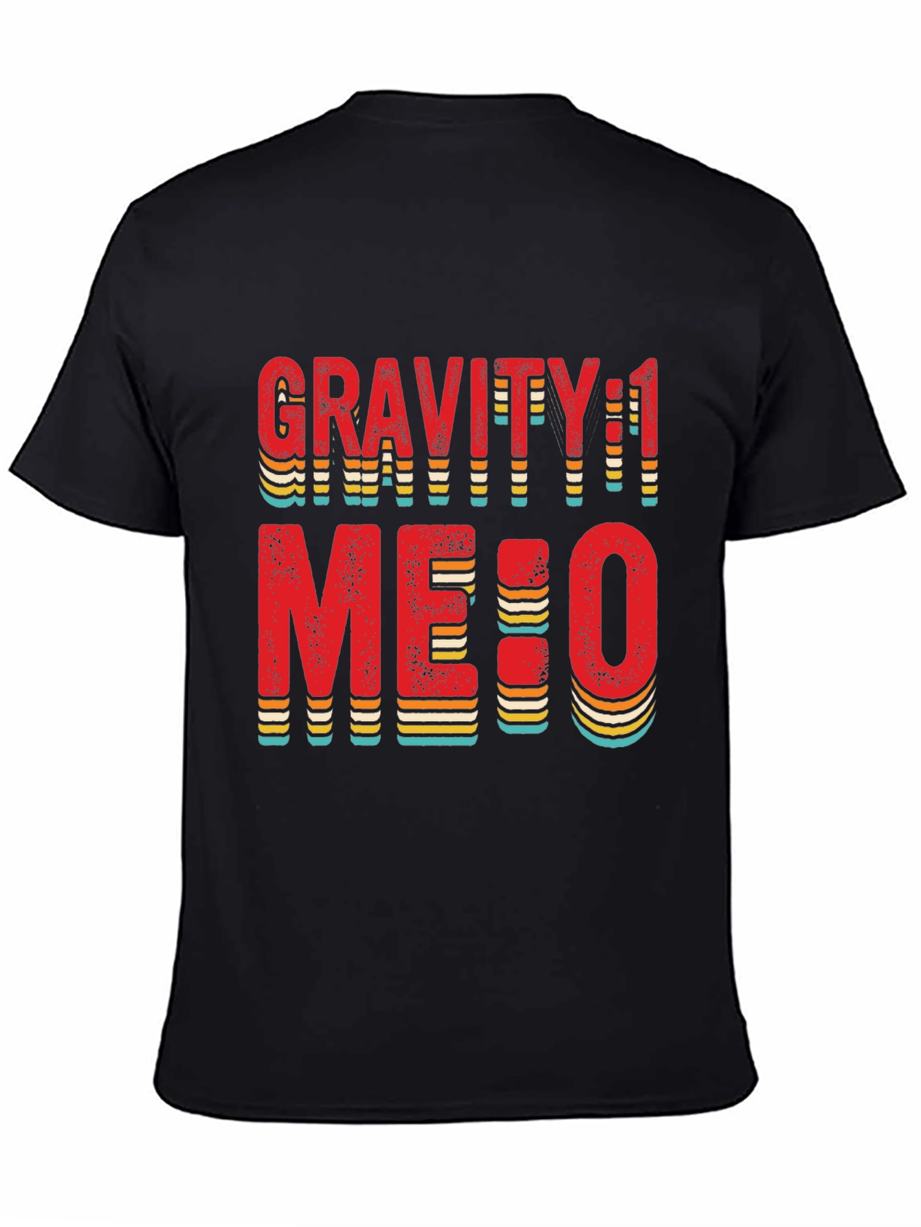 Gravity 1 Me:0 T-Shirt Black Cotton