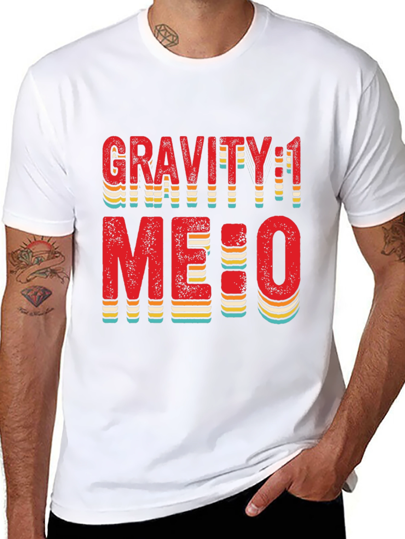 Gravity 1 Me:0 T-Shirt Black Cotton
