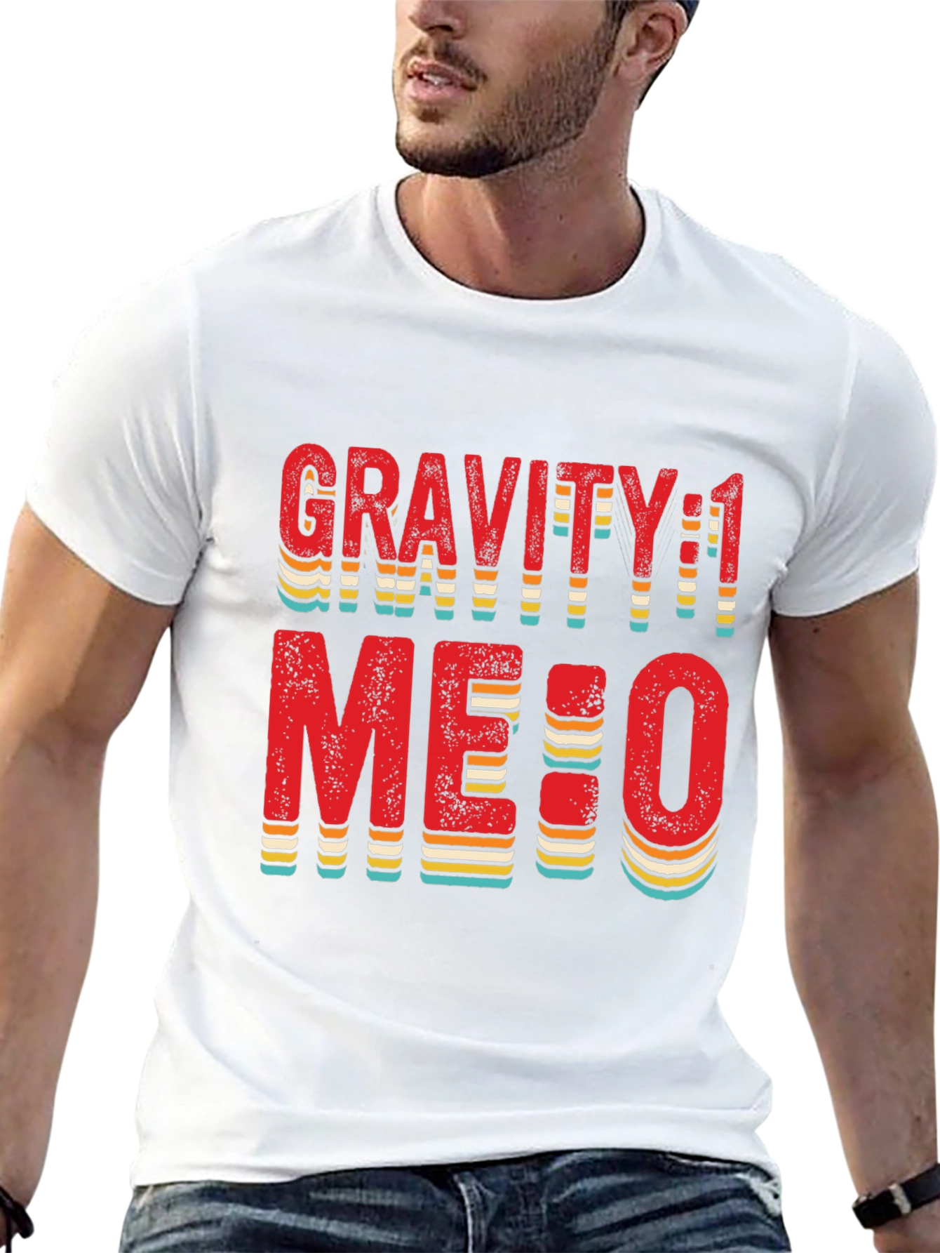 Gravity 1 Me:0 T-Shirt Black Cotton