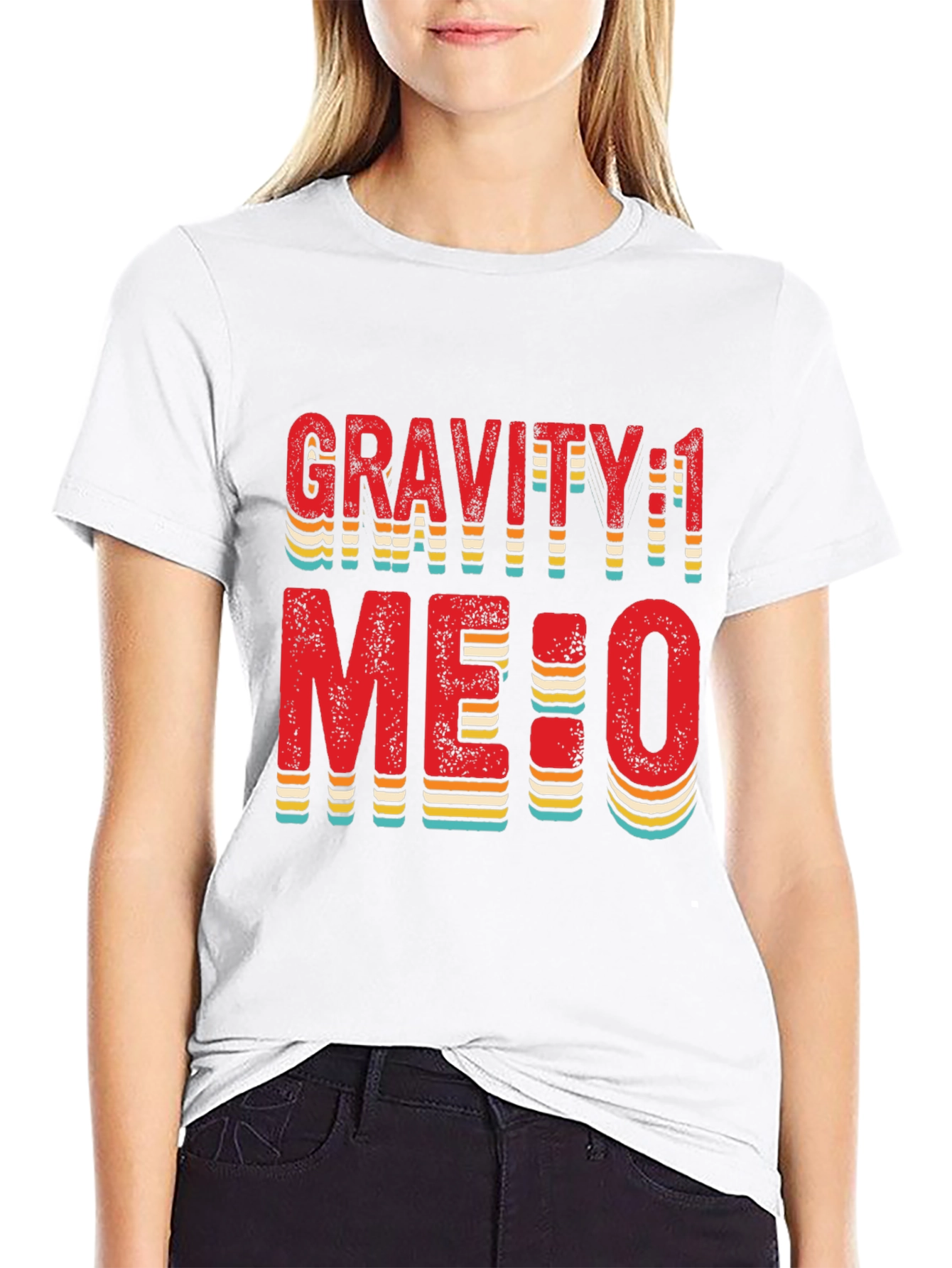 Gravity 1 Me:0 T-Shirt Black Cotton