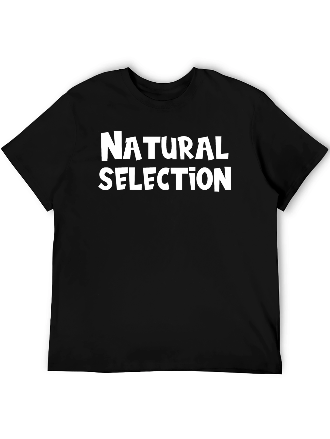 Natural Selection Graphic T-Shirt - Black Cotton Tee