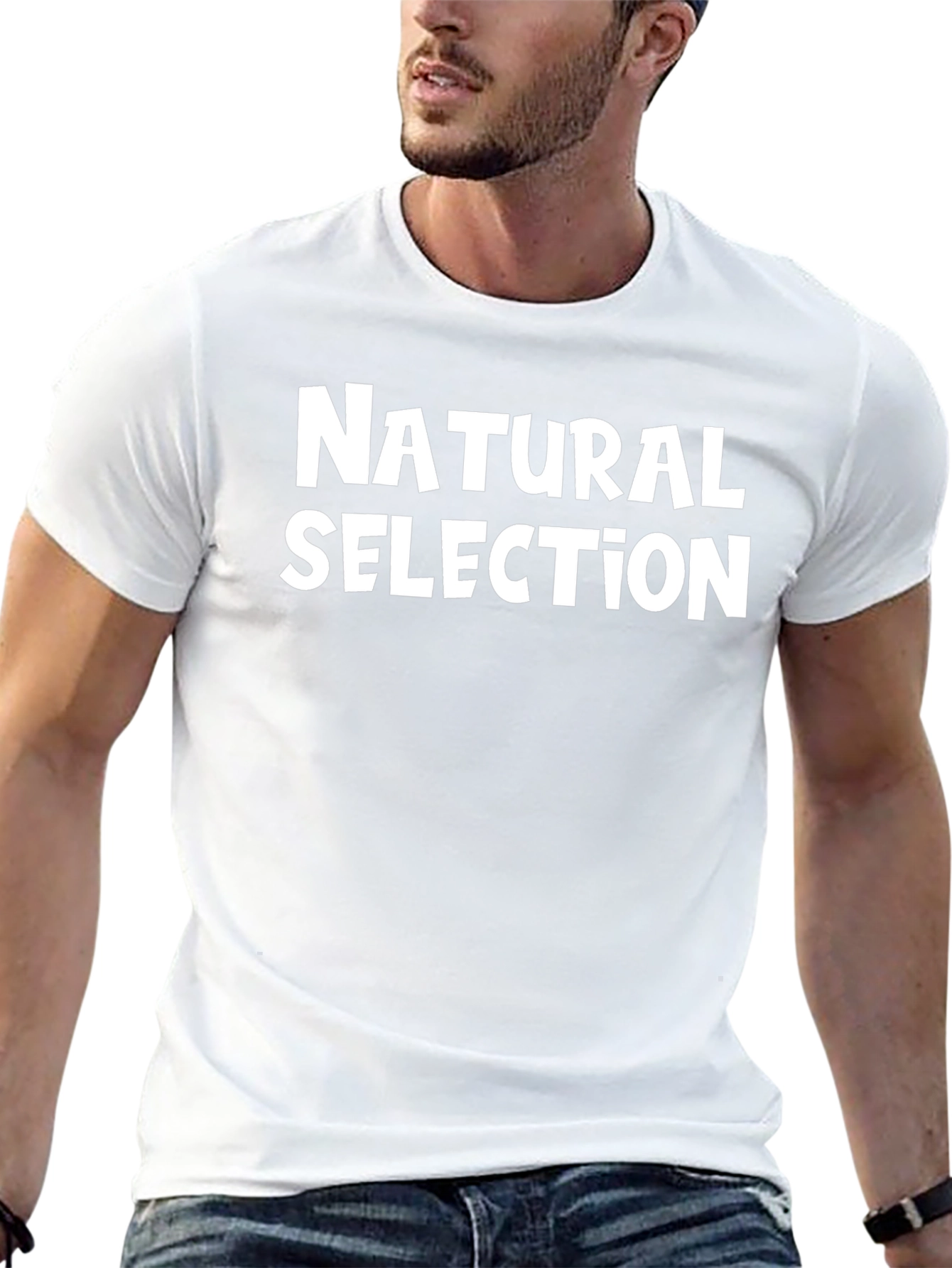 Natural Selection Graphic T-Shirt - Black Cotton Tee