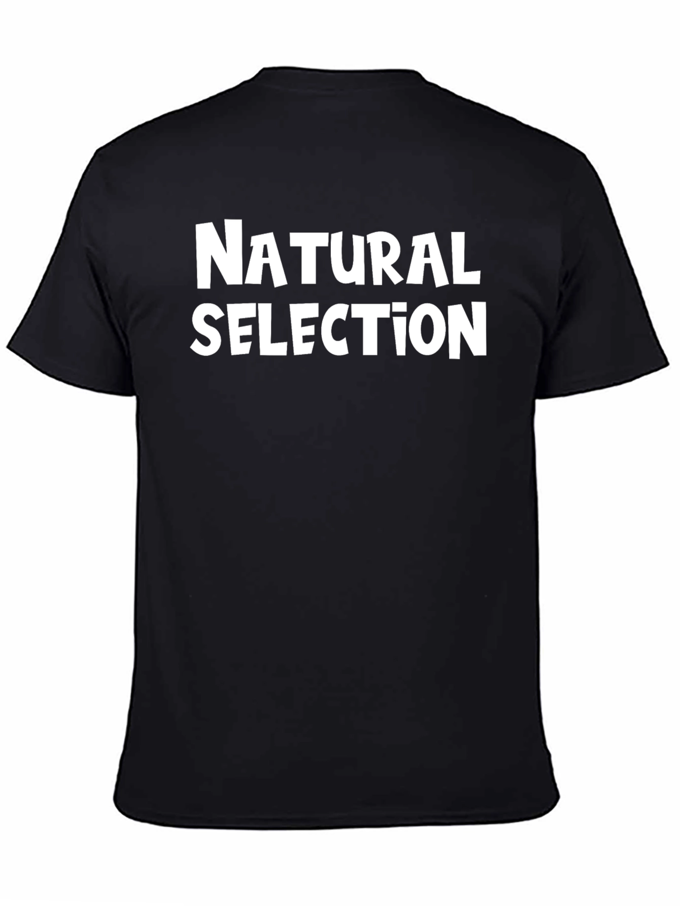 Natural Selection Graphic T-Shirt - Black Cotton Tee