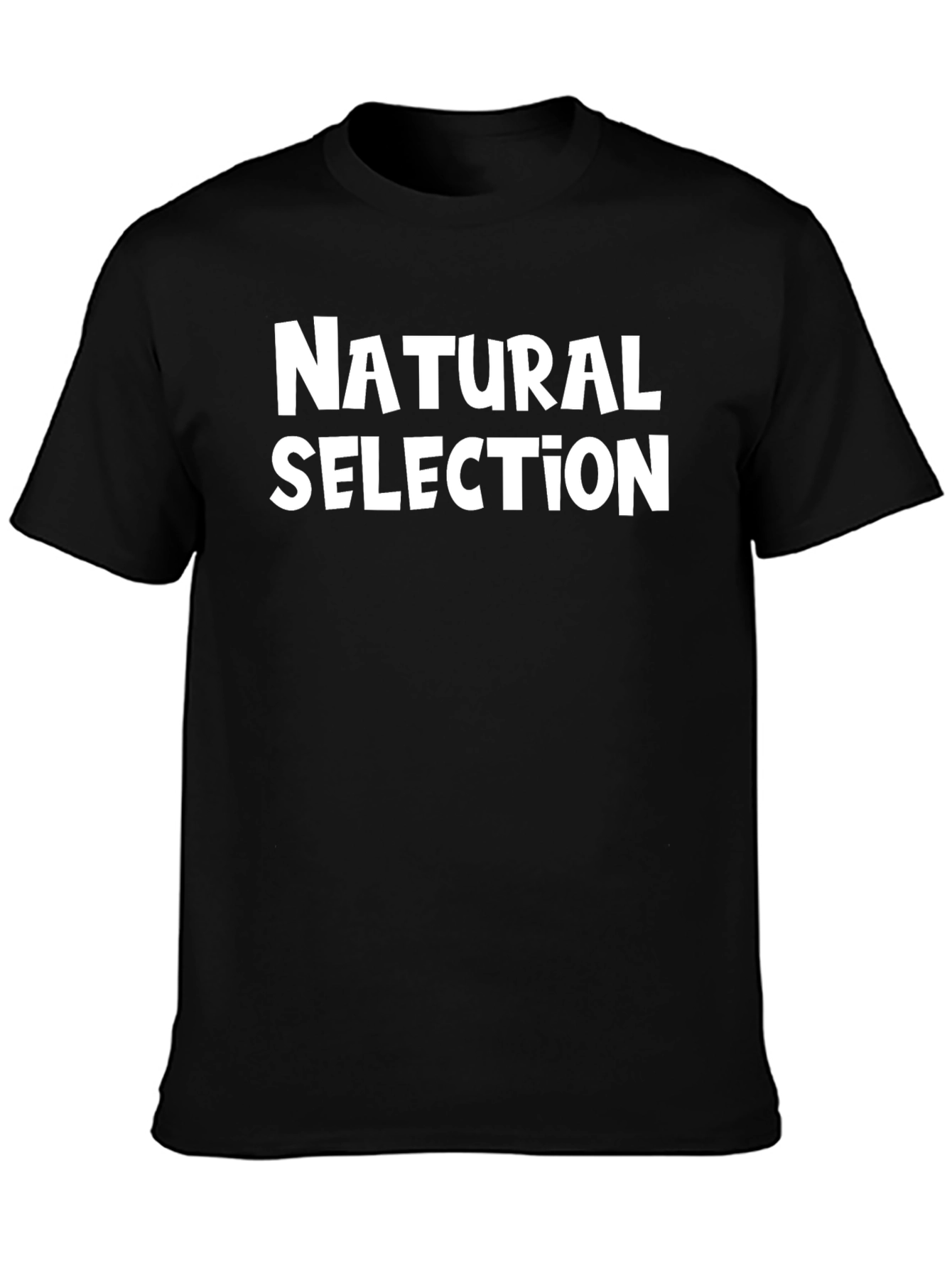 Natural Selection Graphic T-Shirt - Black Cotton Tee