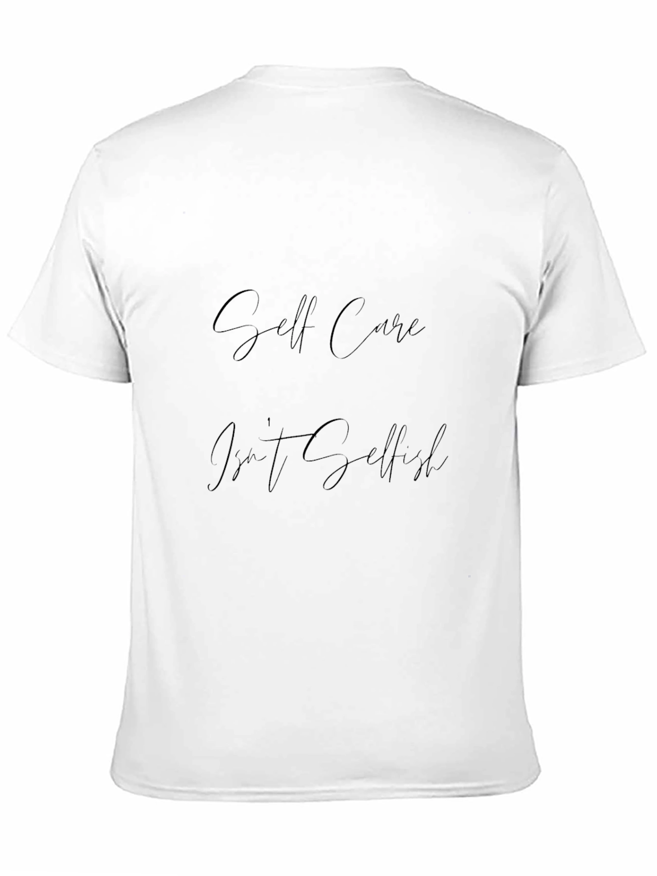 Self Care Isnt Selfish Black T-Shirt