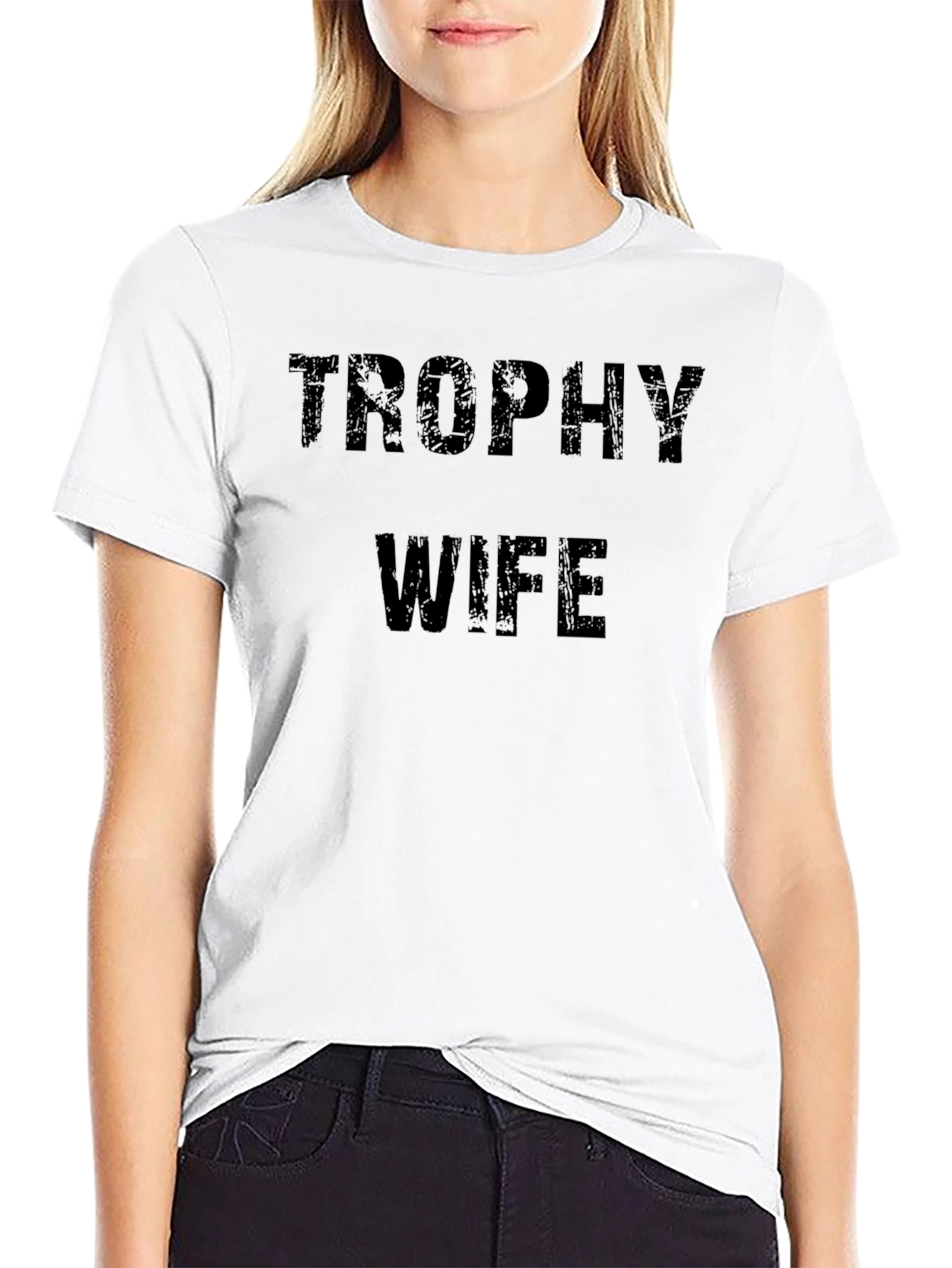 Trophy Wife Graphic Tee - Novelty Humor Shirt