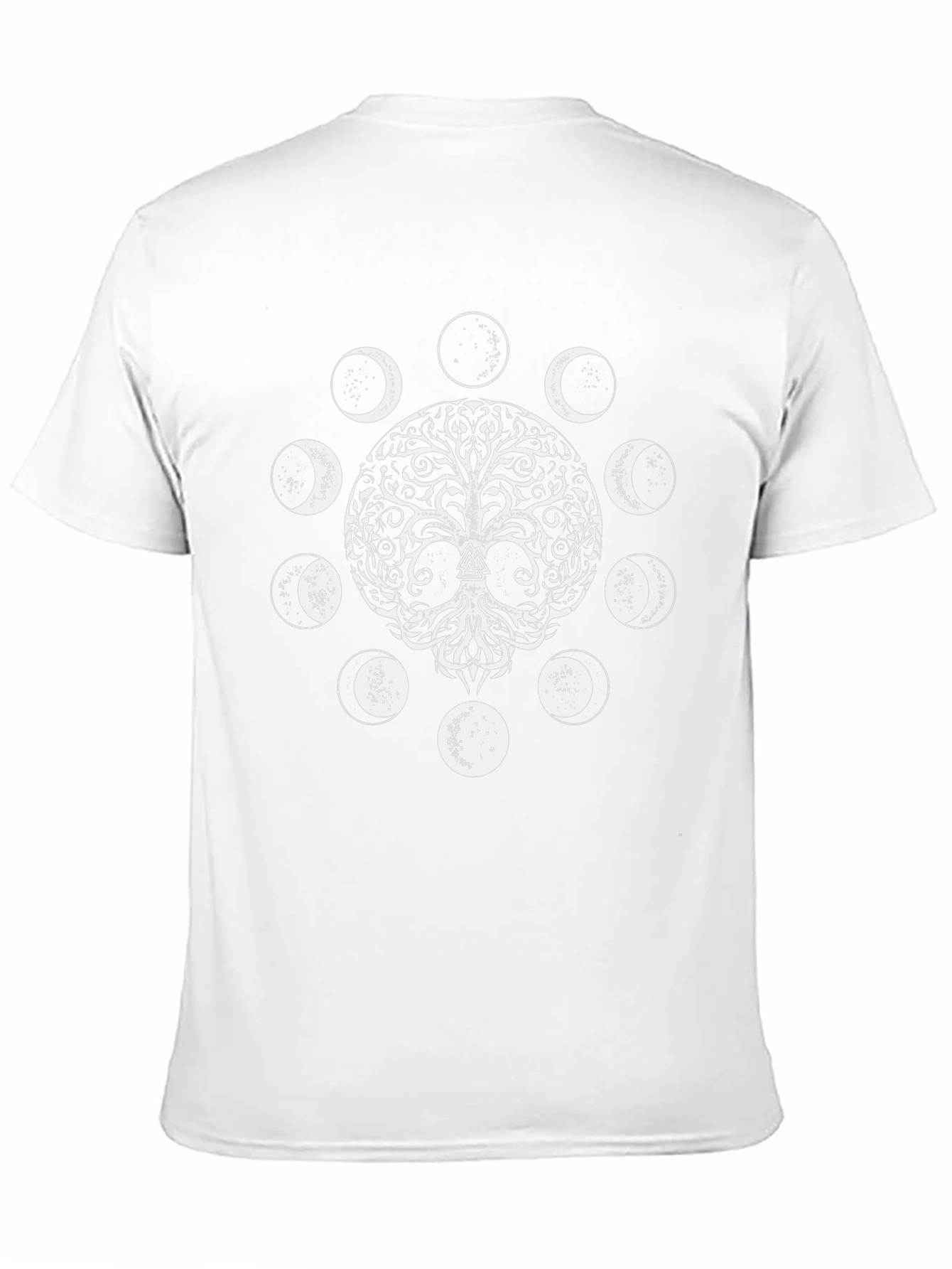 Tree of Life Moon Phases Black T-Shirt