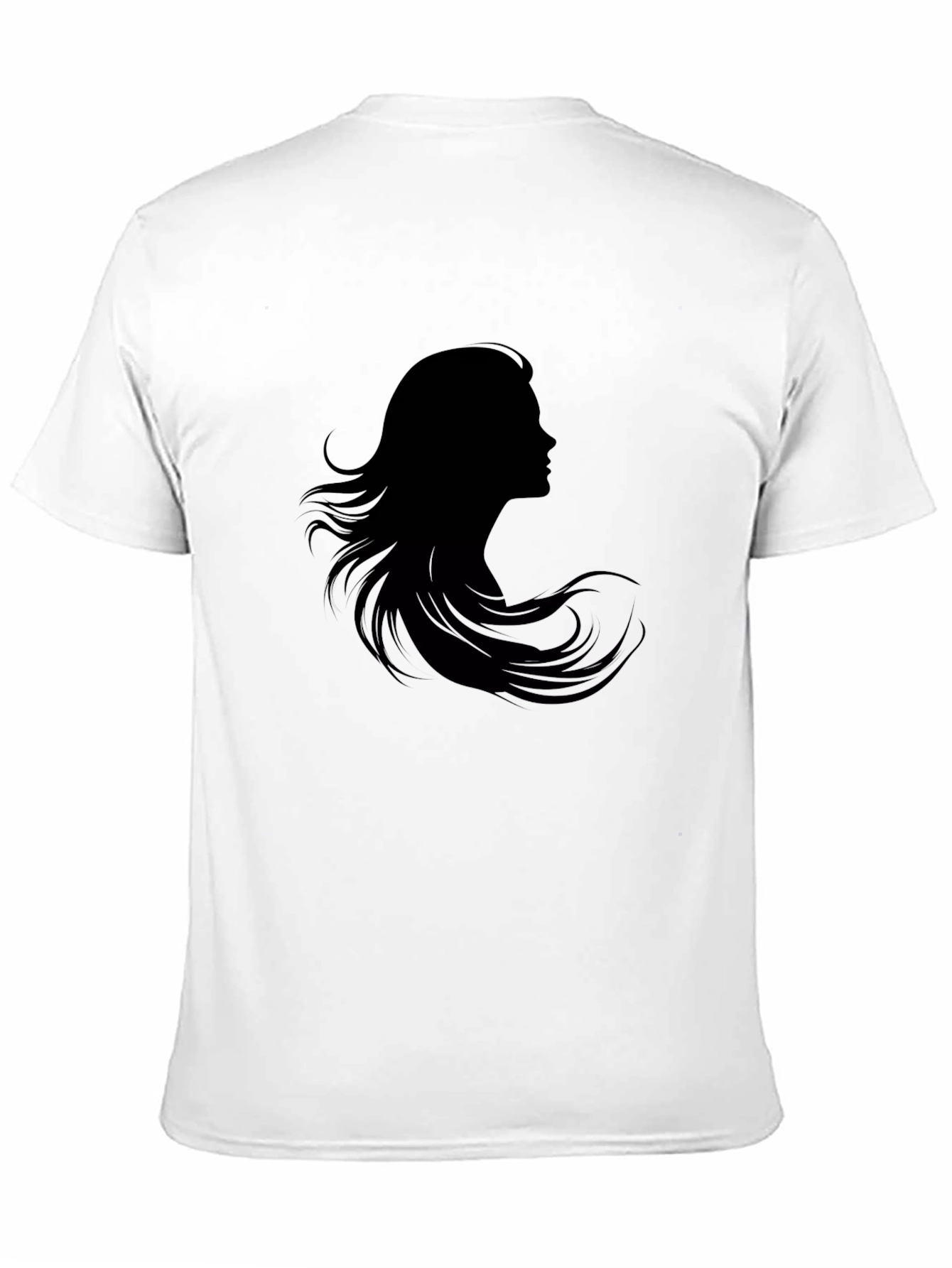 Silhouette Woman Graphic Tee - Stylish Black T-Shirt