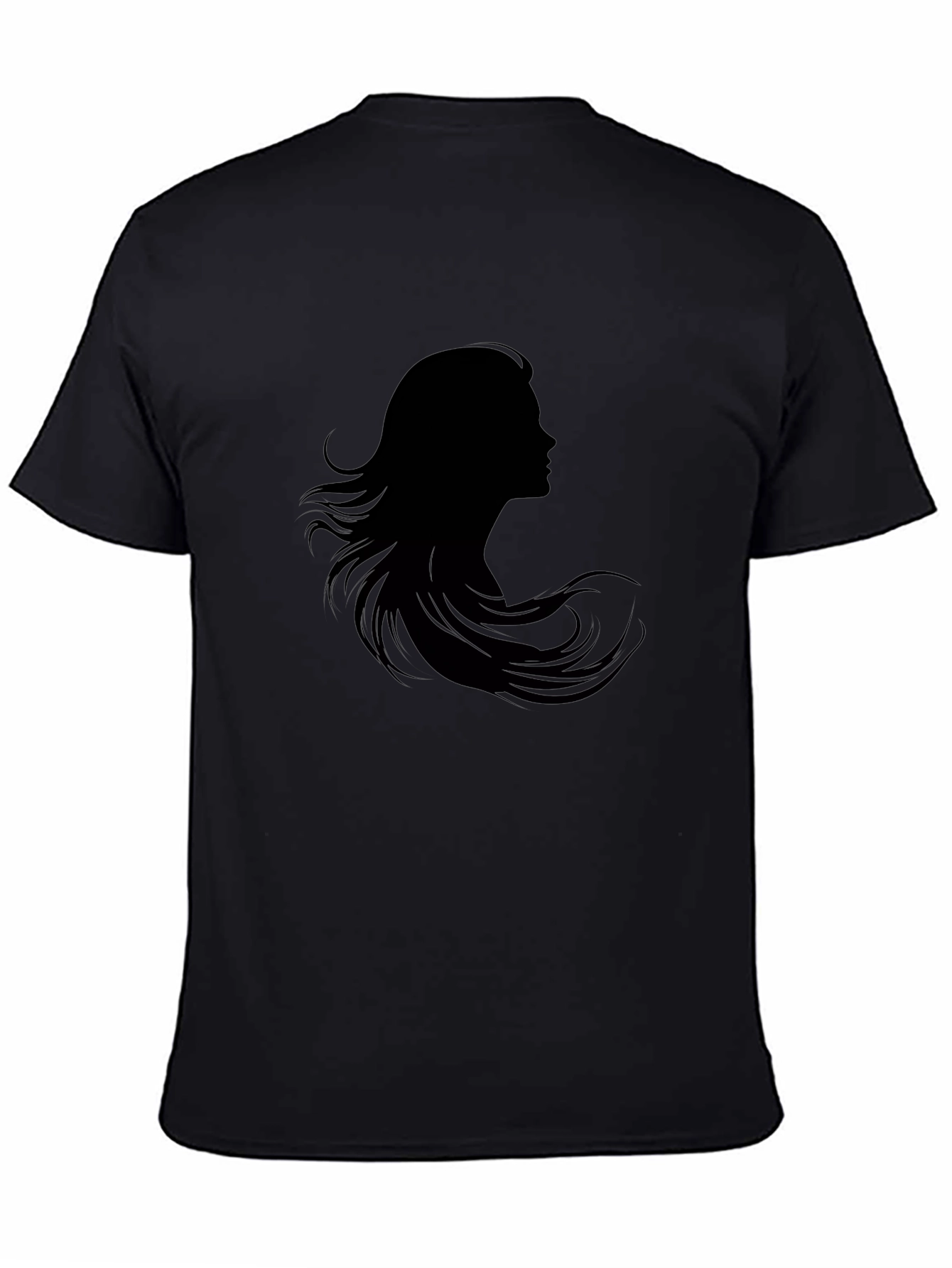 Silhouette Woman Graphic Tee - Stylish Black T-Shirt
