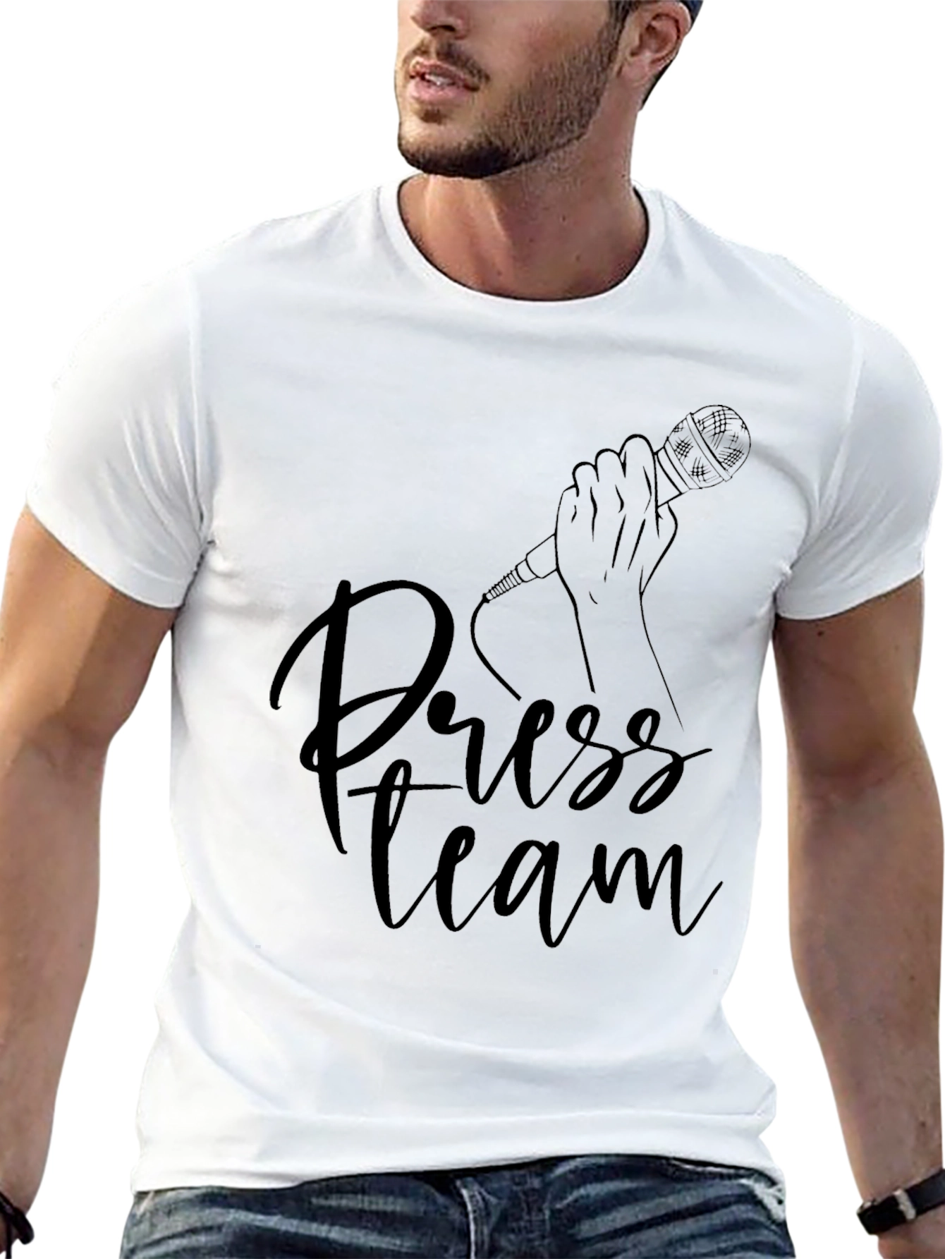Press Team Black T-Shirt