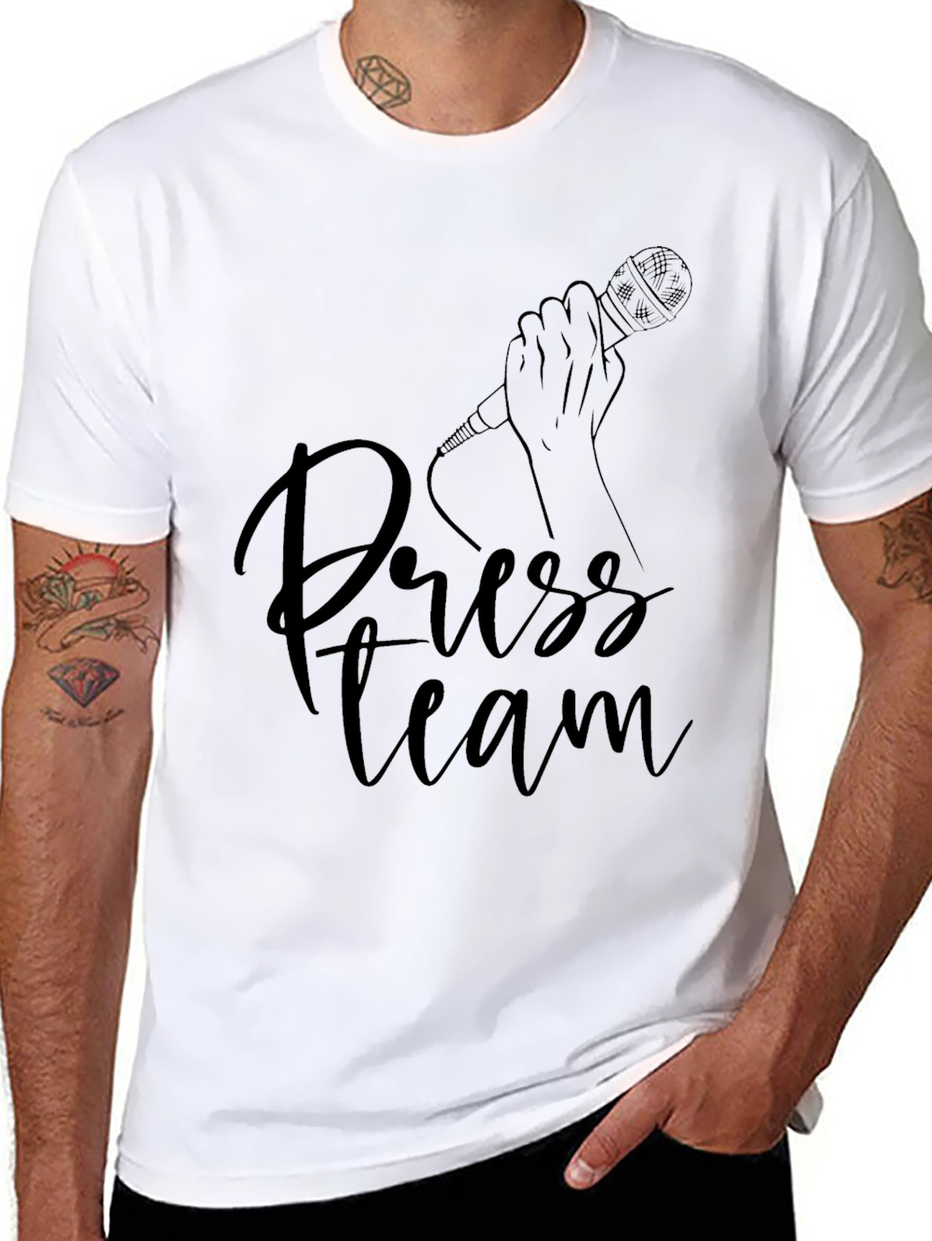 Press Team Black T-Shirt