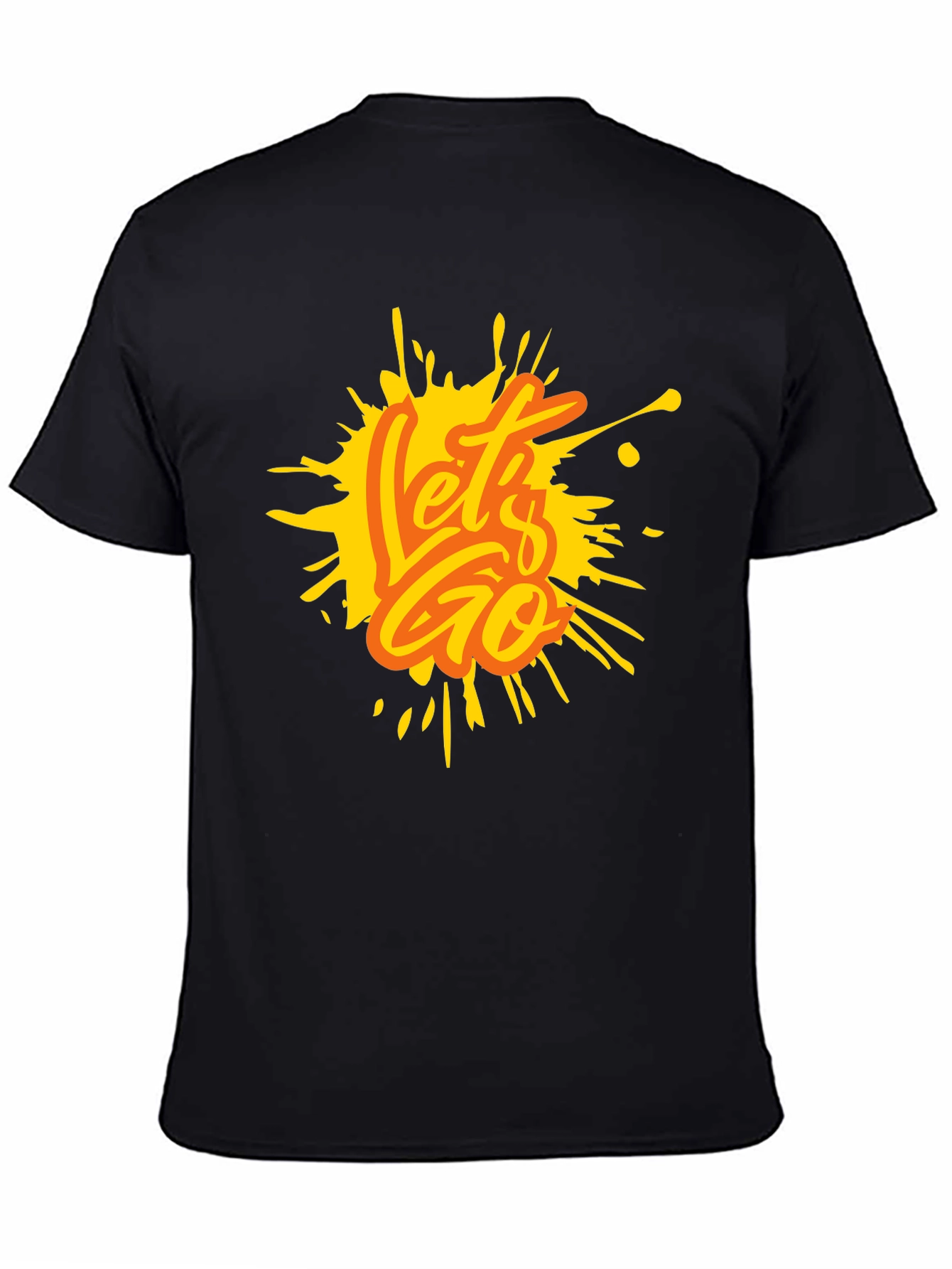 Lets Go Graphic Print Crew Neck T-Shirt