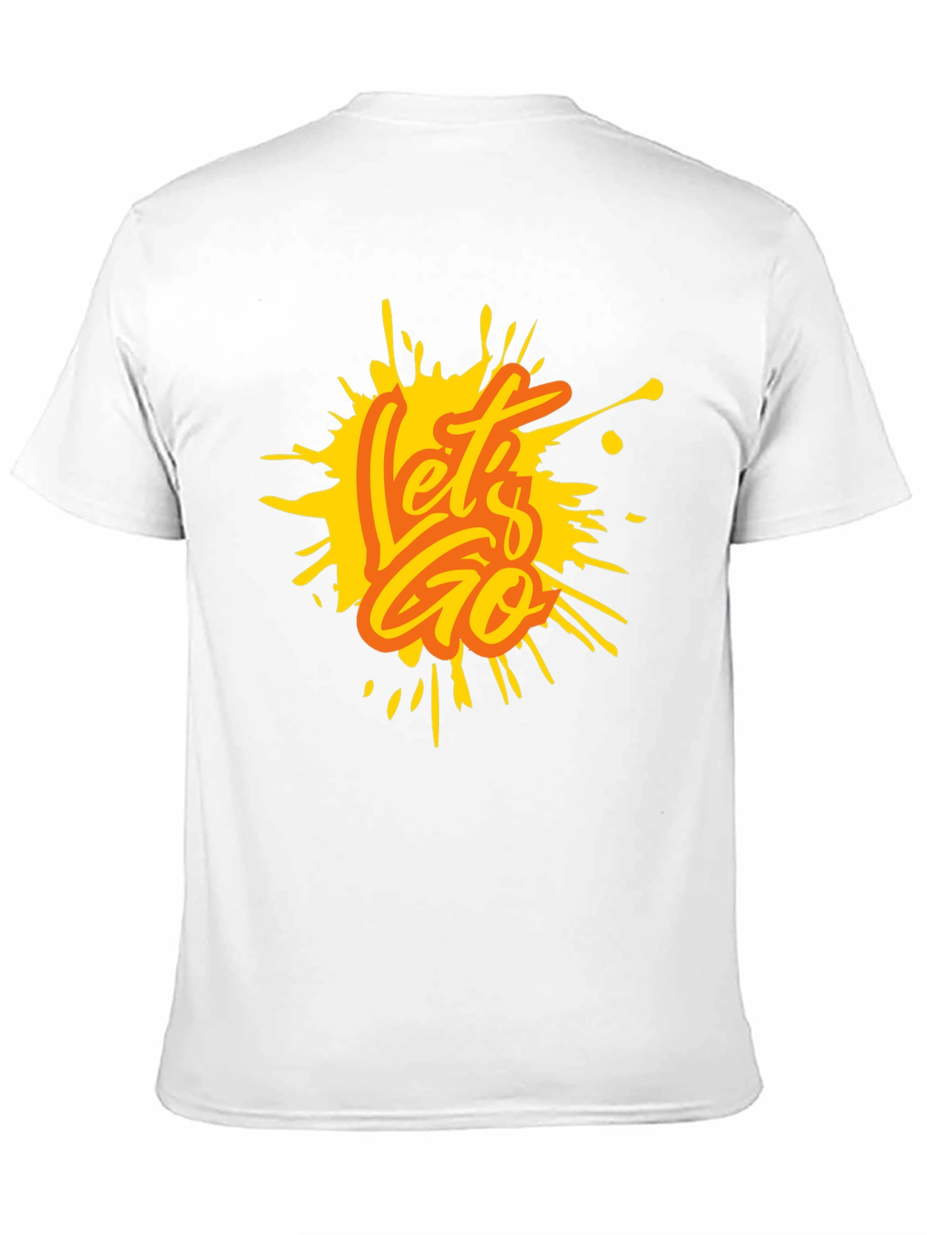 Lets Go Graphic Print Crew Neck T-Shirt