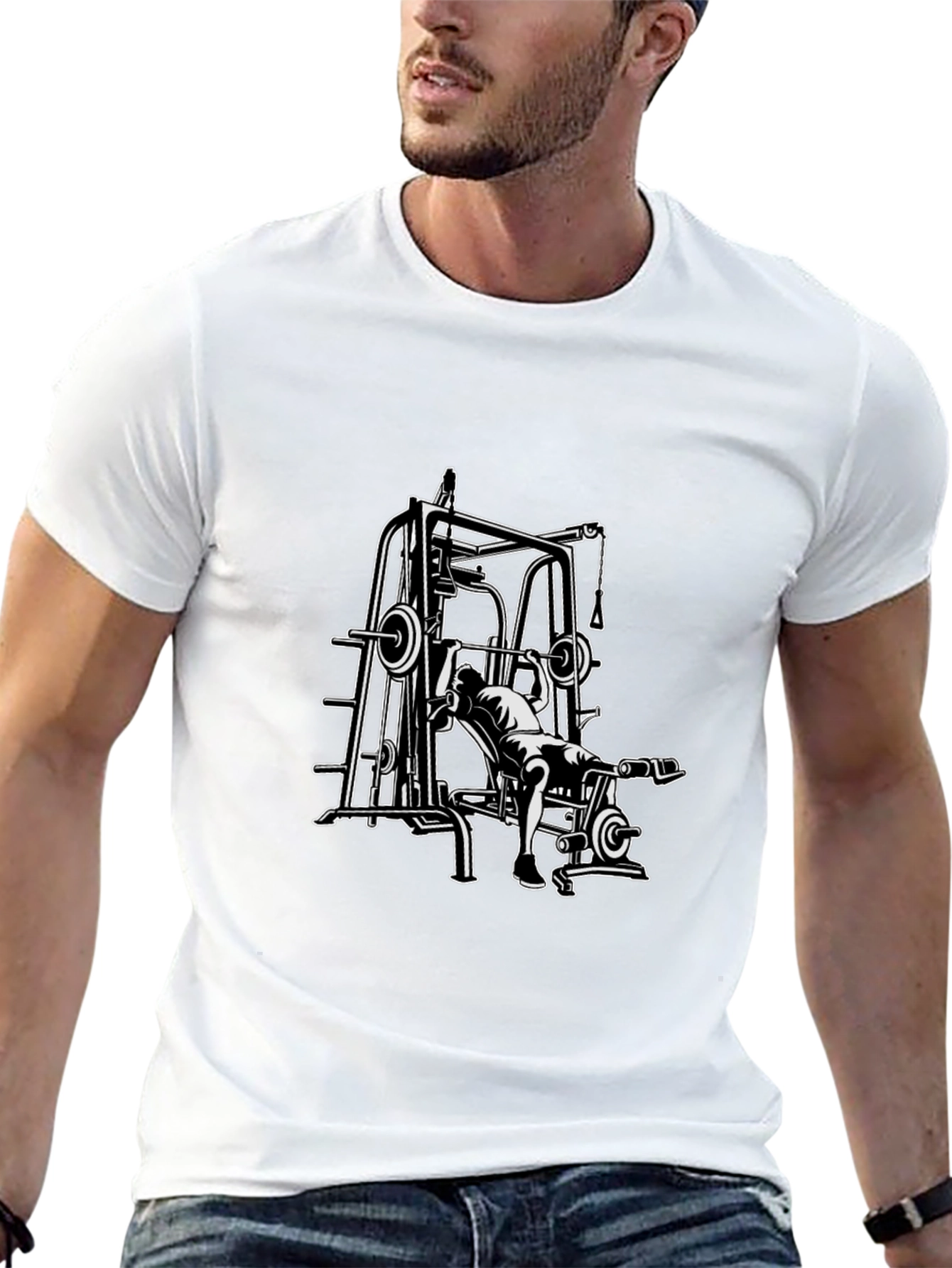 Gym Rat Black Graphic Tee