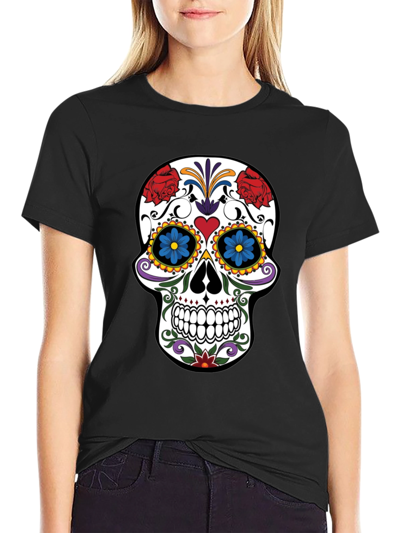 Sugar Skull Graphic T-Shirt