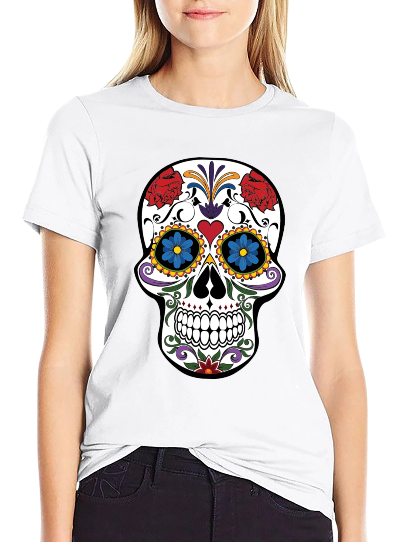 Sugar Skull Graphic T-Shirt