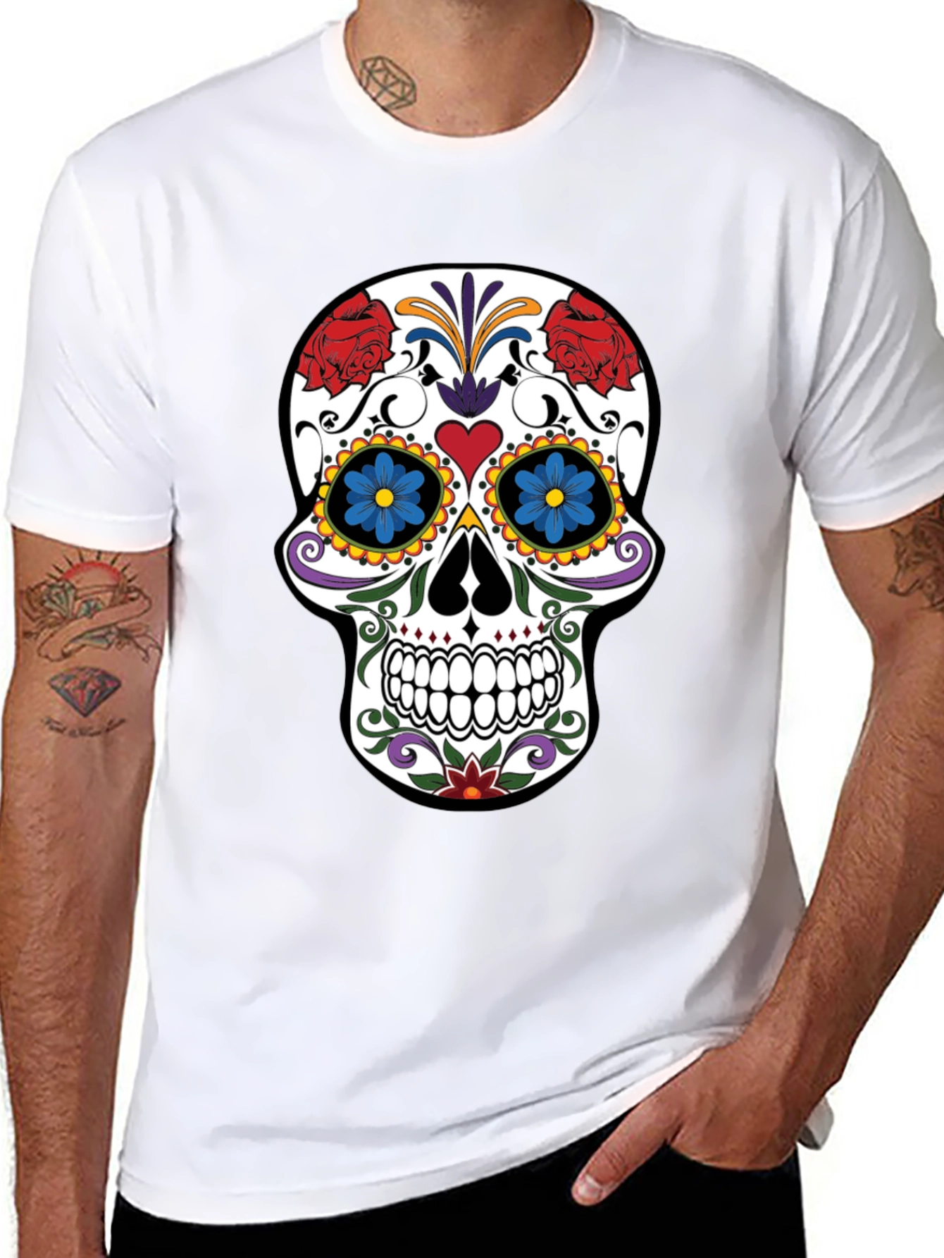 Sugar Skull Graphic T-Shirt