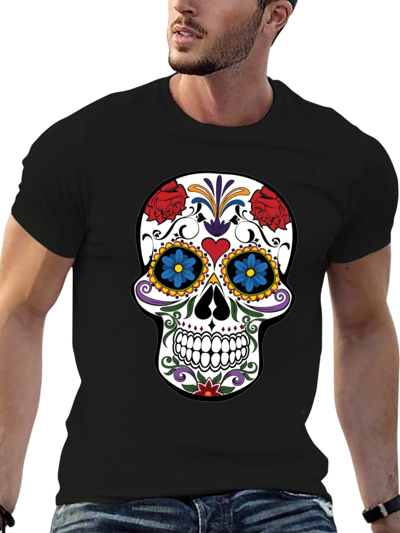 Sugar Skull Graphic T-Shirt