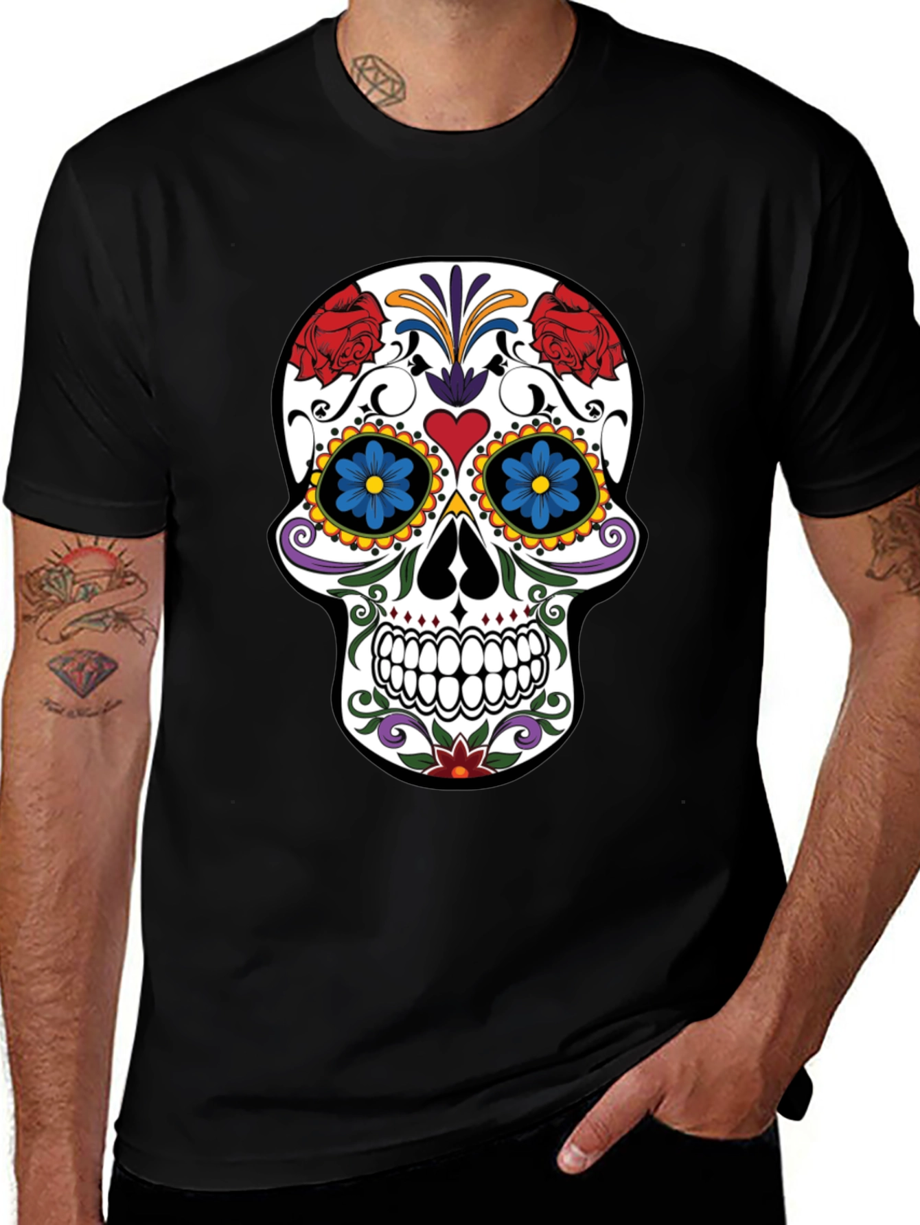 Sugar Skull Graphic T-Shirt