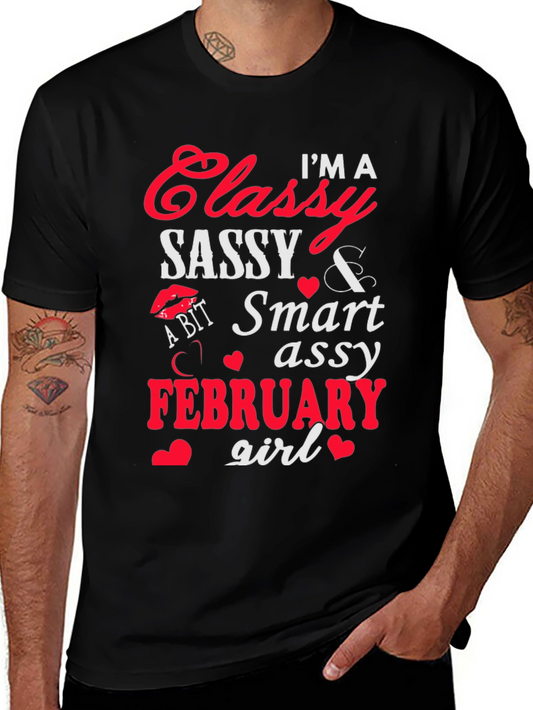 Classy Sassy February Girl Graphic Tee