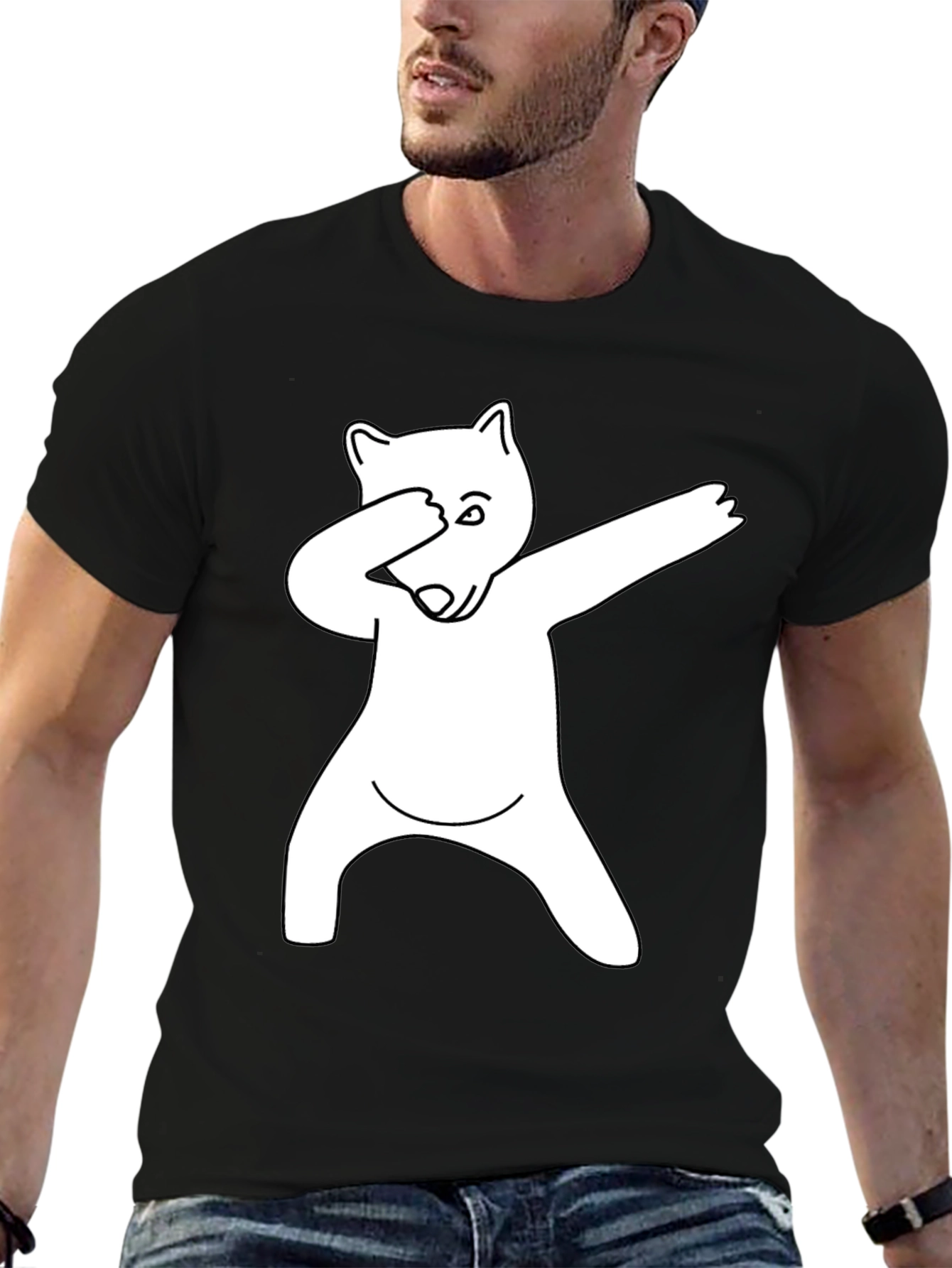 Dabbing Bear Graphic Tee - Cool & Trendy!