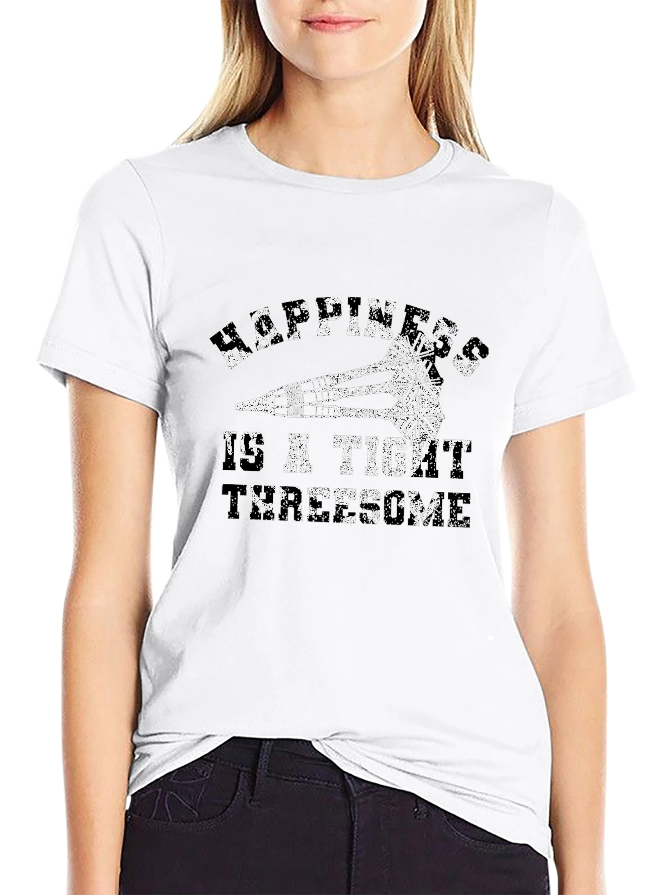 Happiness is a Tight Turretome Black T-Shirt