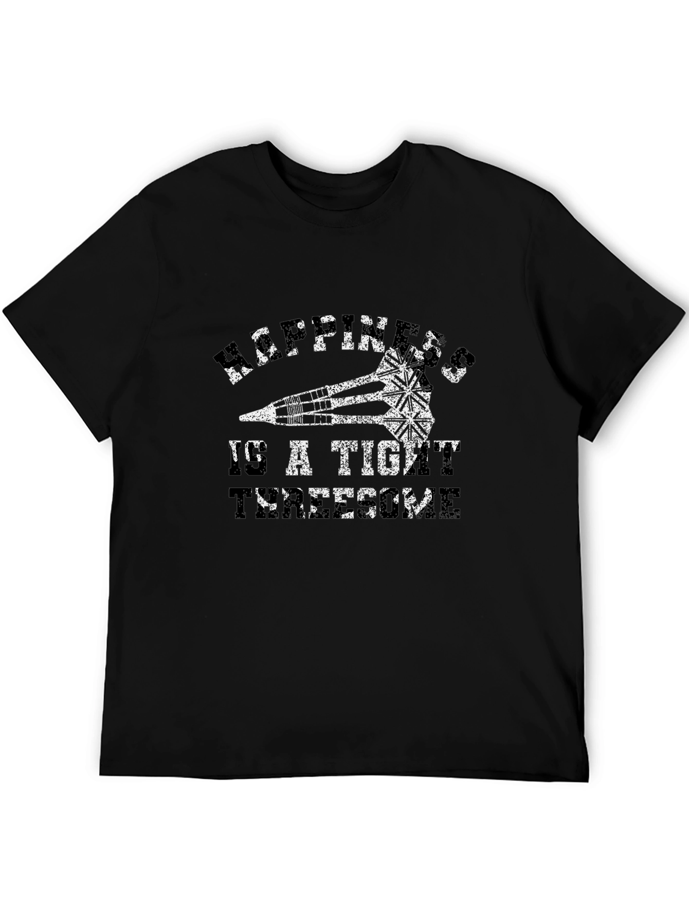 Happiness is a Tight Turretome Black T-Shirt