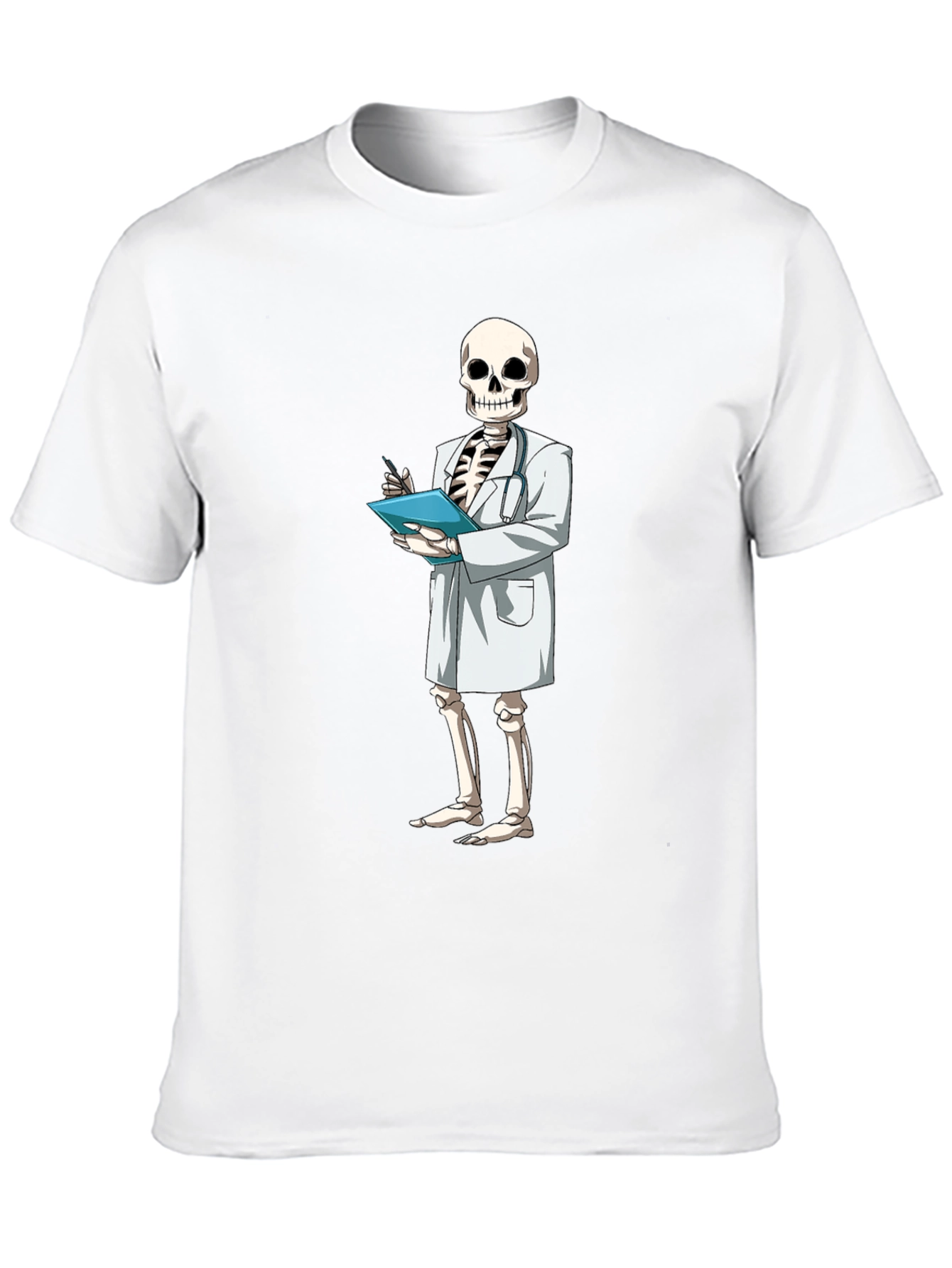 Skeleton Doctor Graphic Tee - Medical Humor
