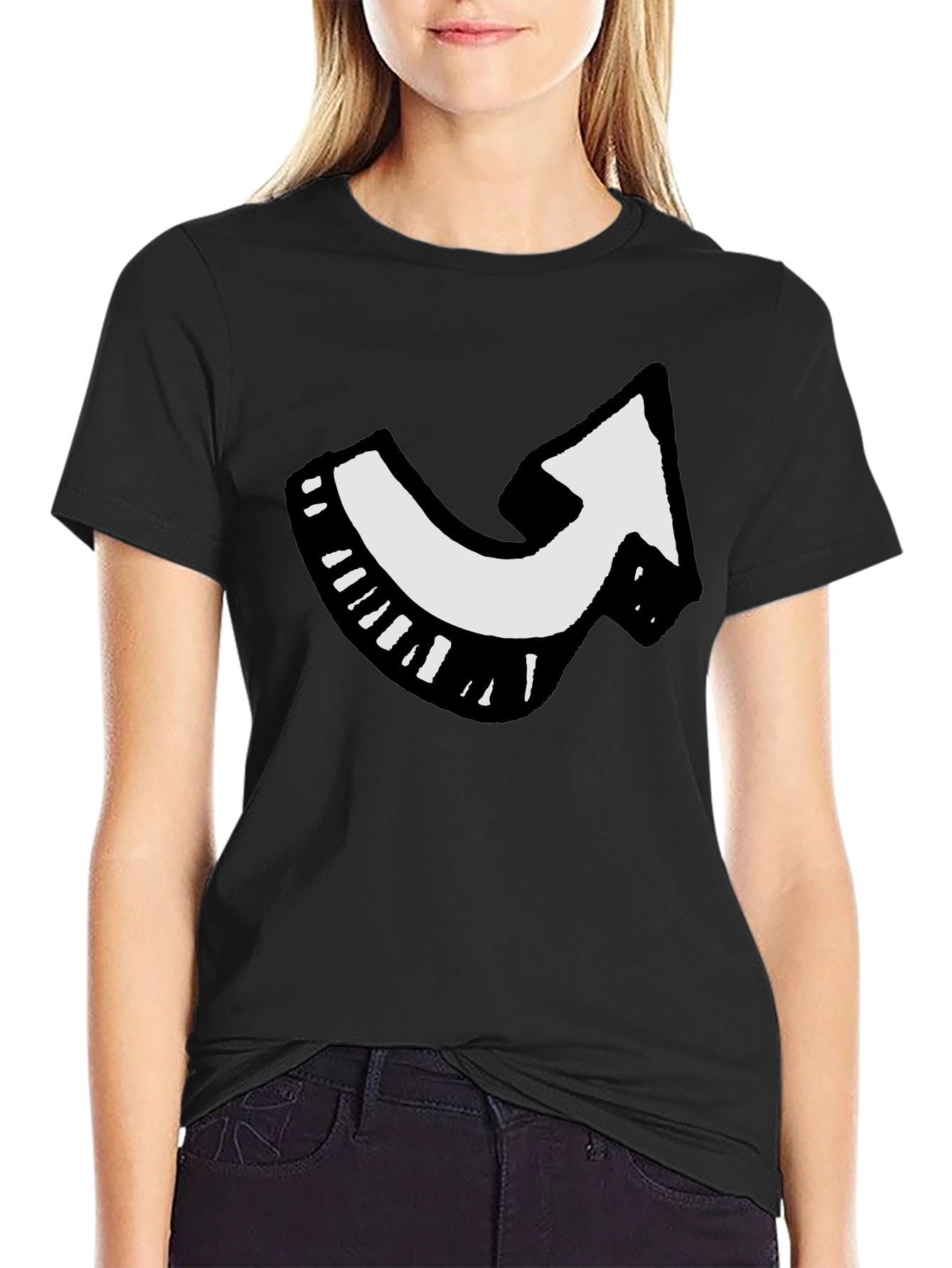 Arrow Graphic Black T-Shirt - Point the Way!