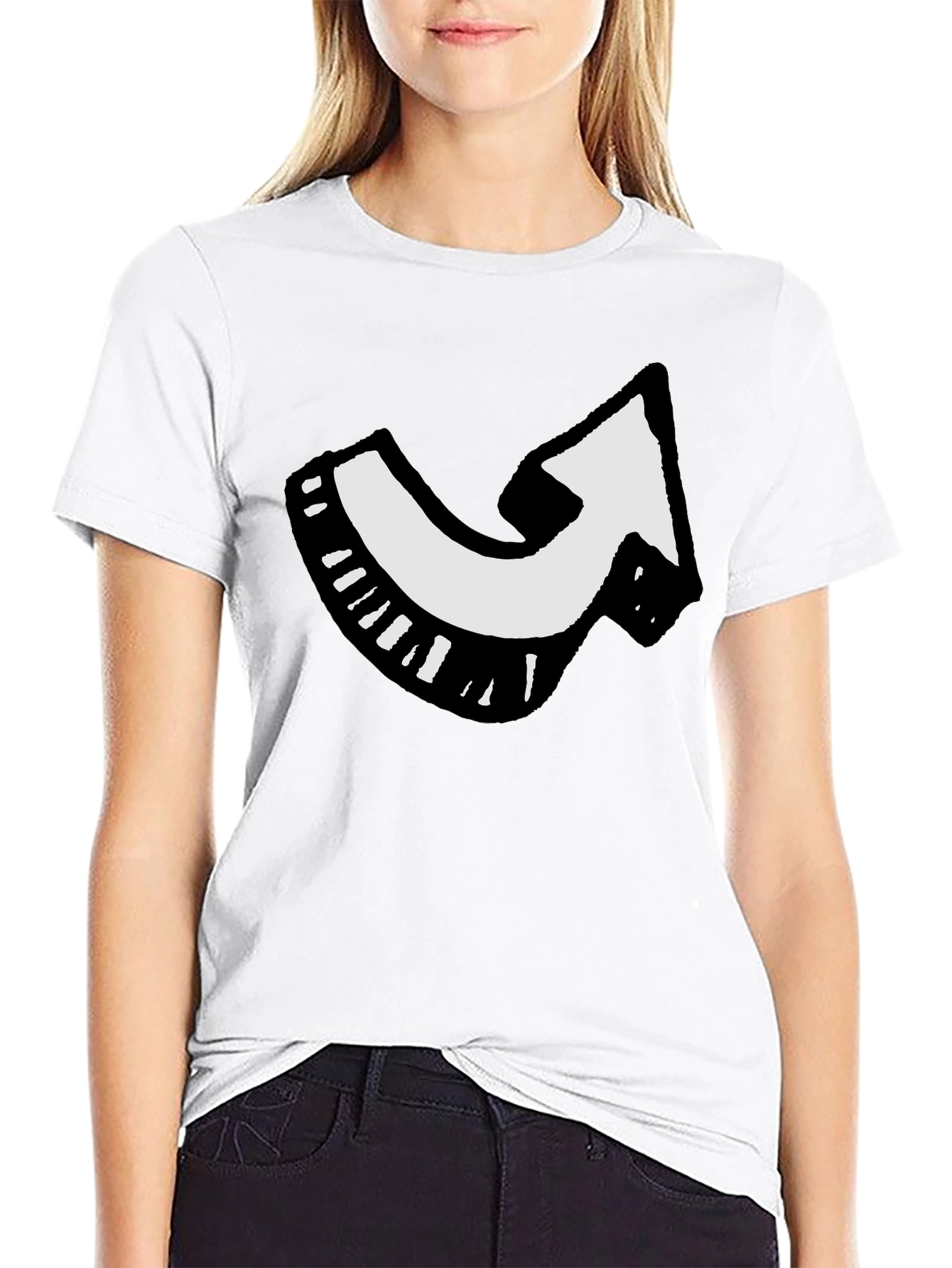 Arrow Graphic Black T-Shirt - Point the Way!