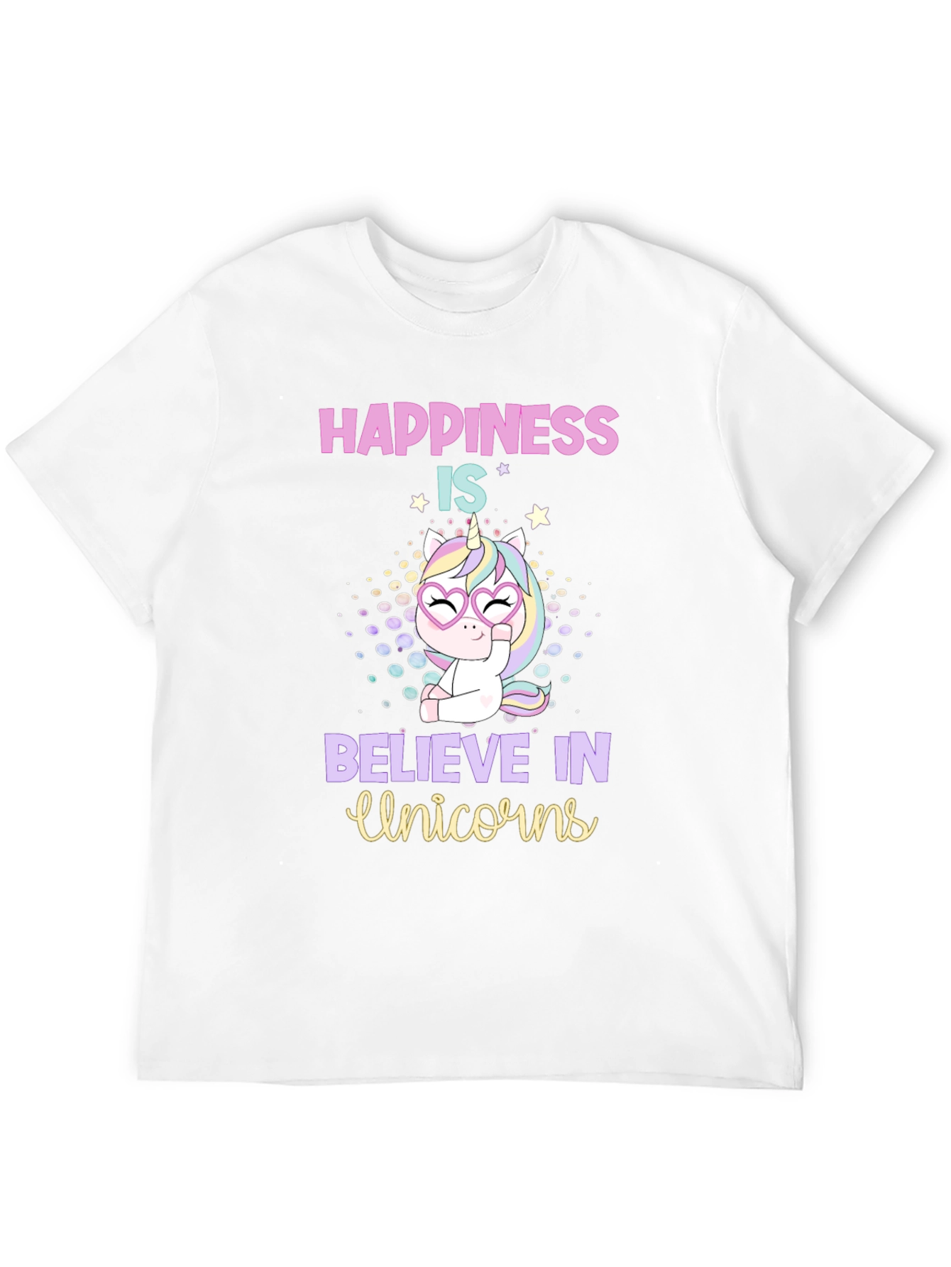 Happiness is Believe in Unicorns T-Shirt