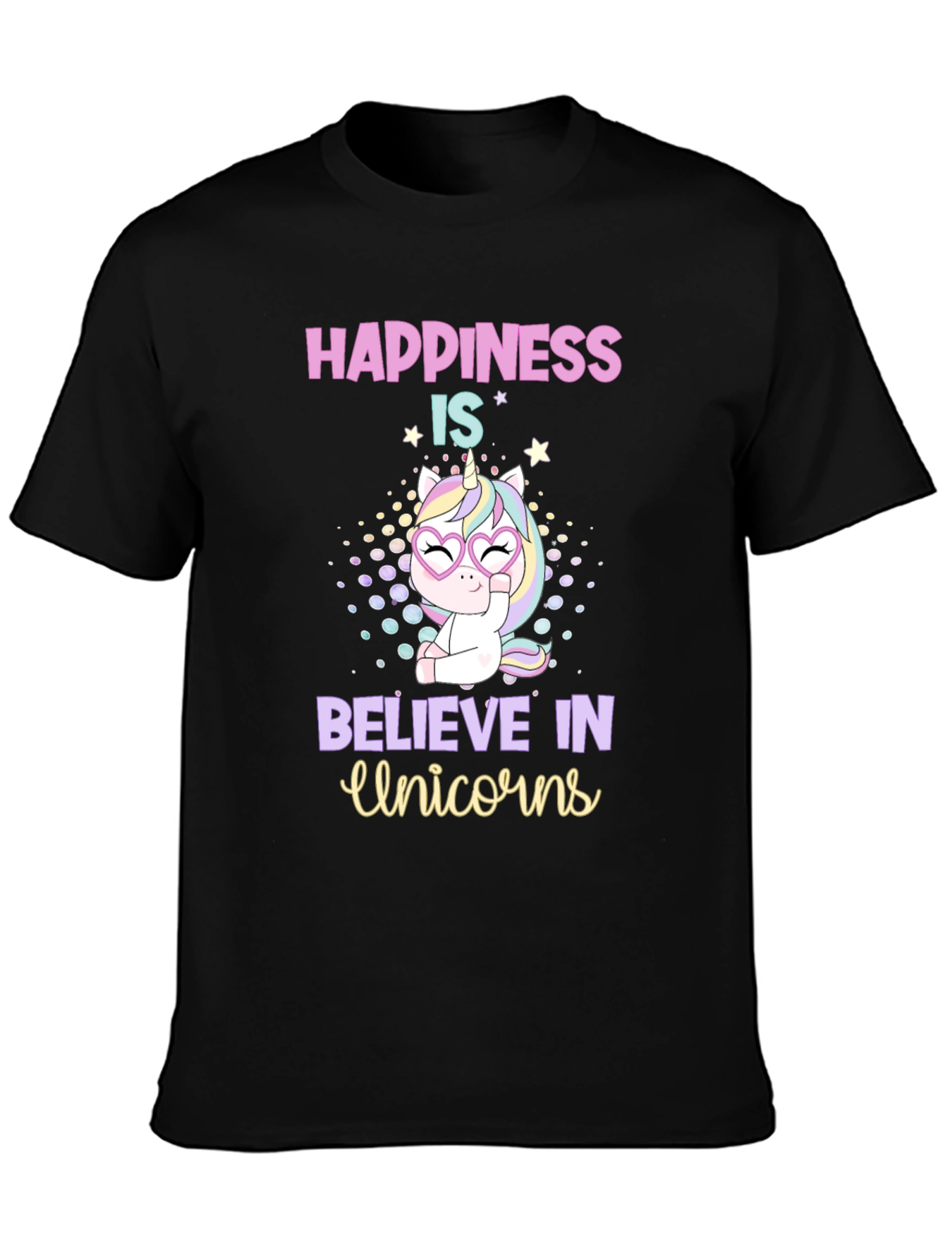 Happiness is Believe in Unicorns T-Shirt