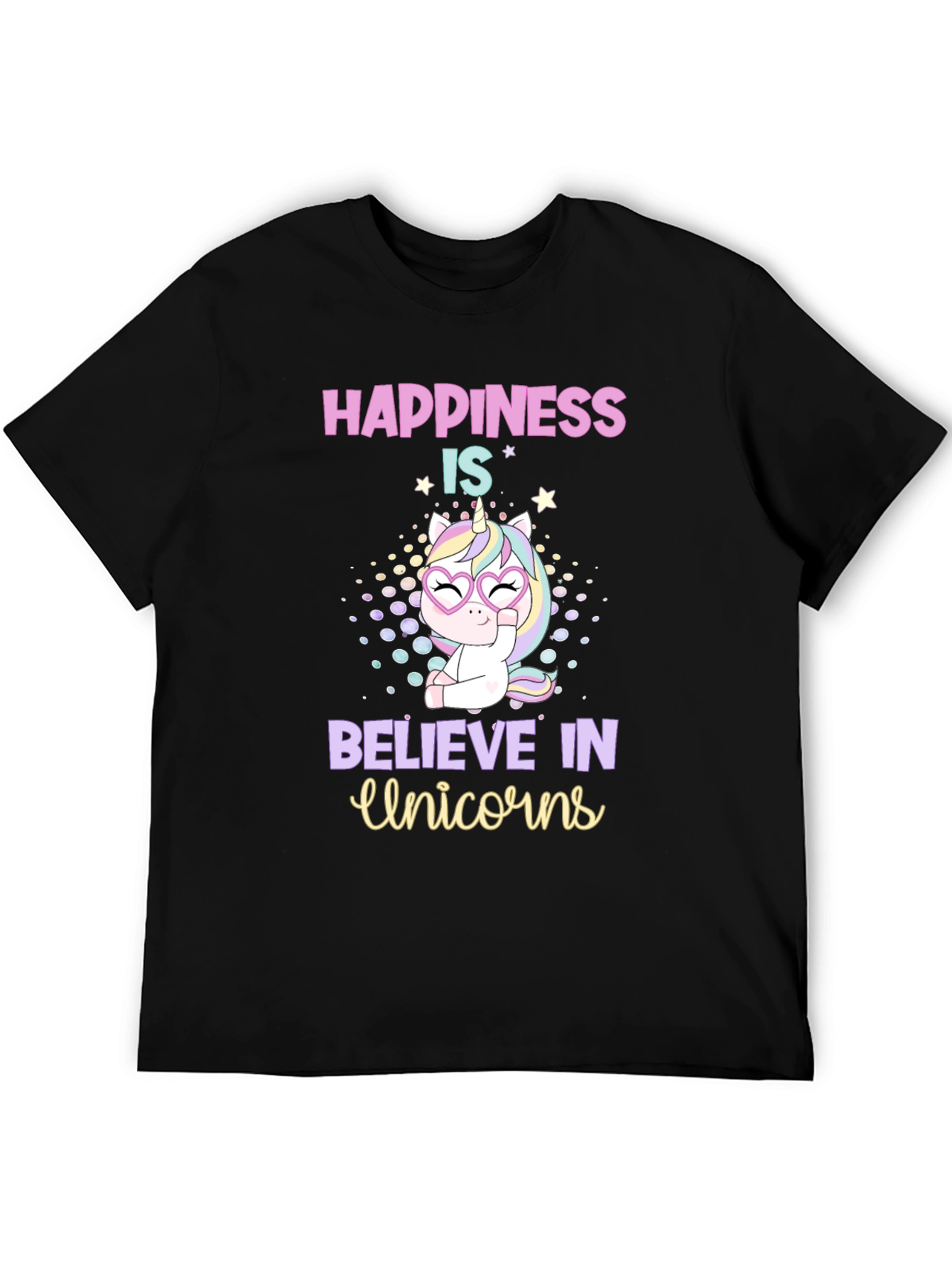 Happiness is Believe in Unicorns T-Shirt