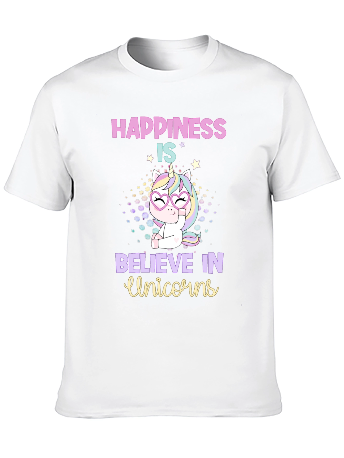 Happiness is Believe in Unicorns T-Shirt