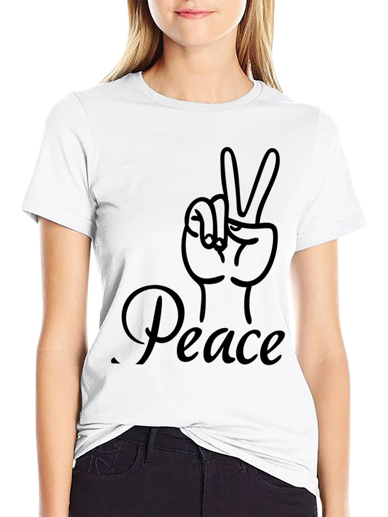 Peace Sign Graphic T-Shirt