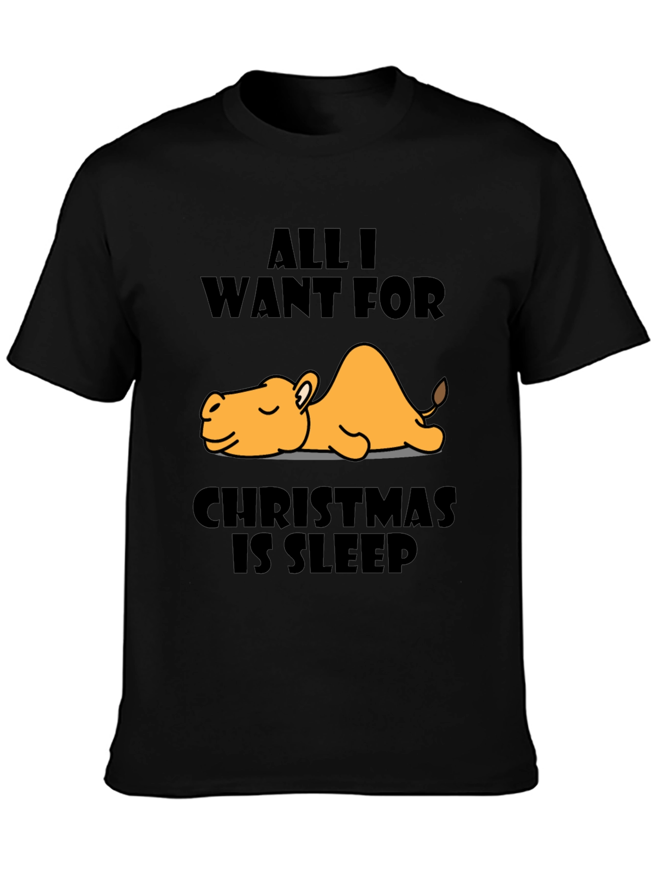 Sleepy Camel Christmas T-Shirt