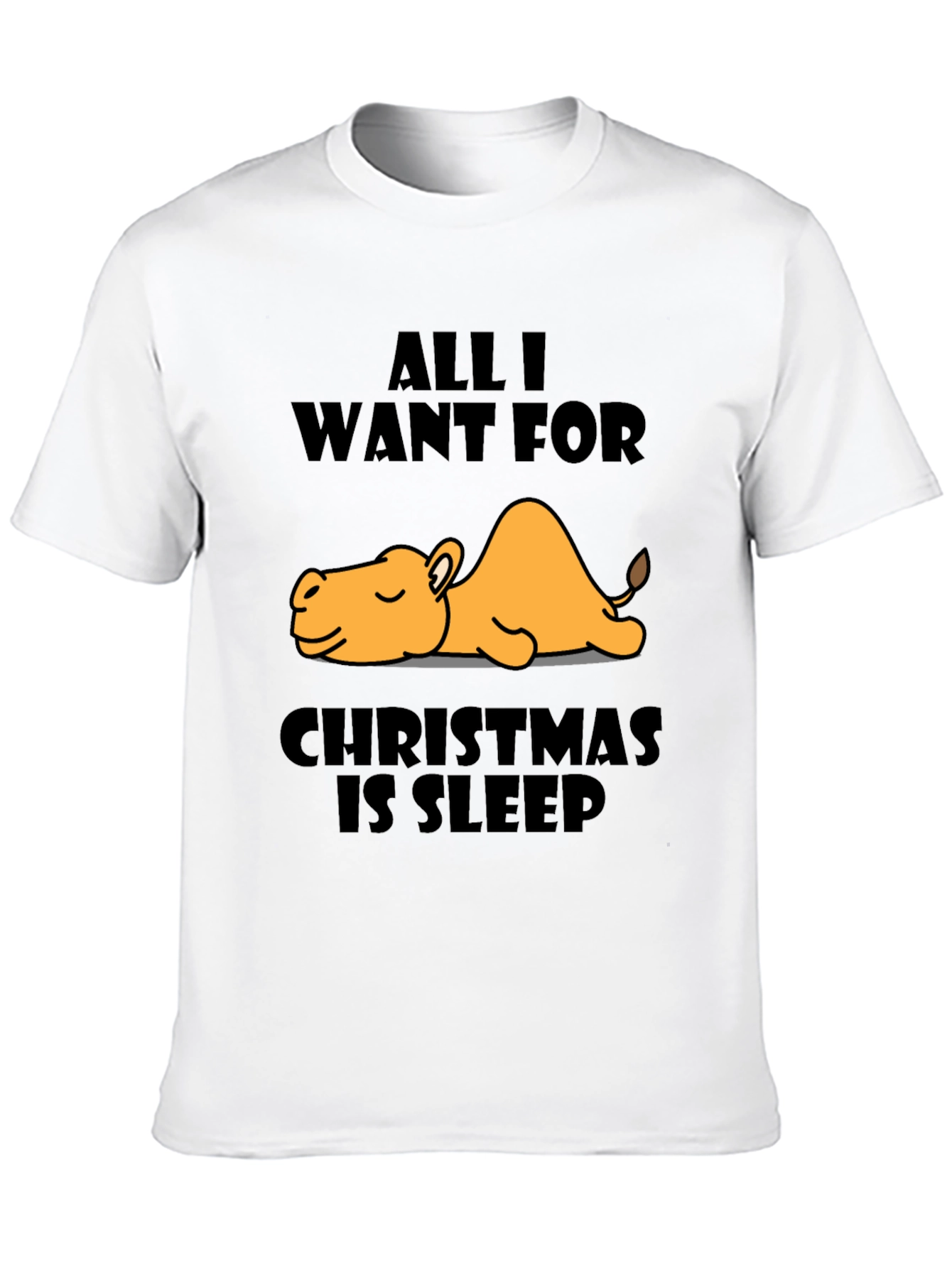 Sleepy Camel Christmas T-Shirt